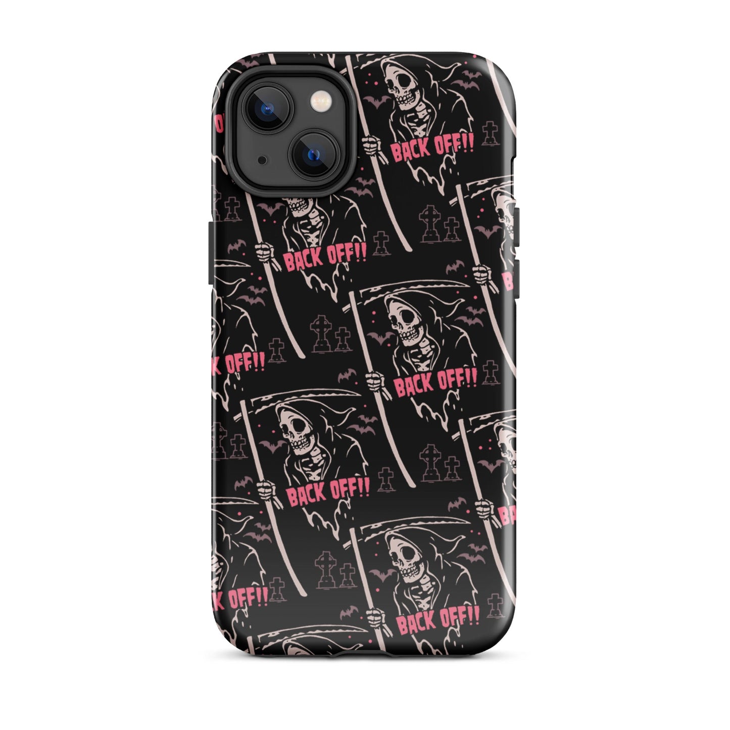 Grim Reaper Back Off iPhone Case