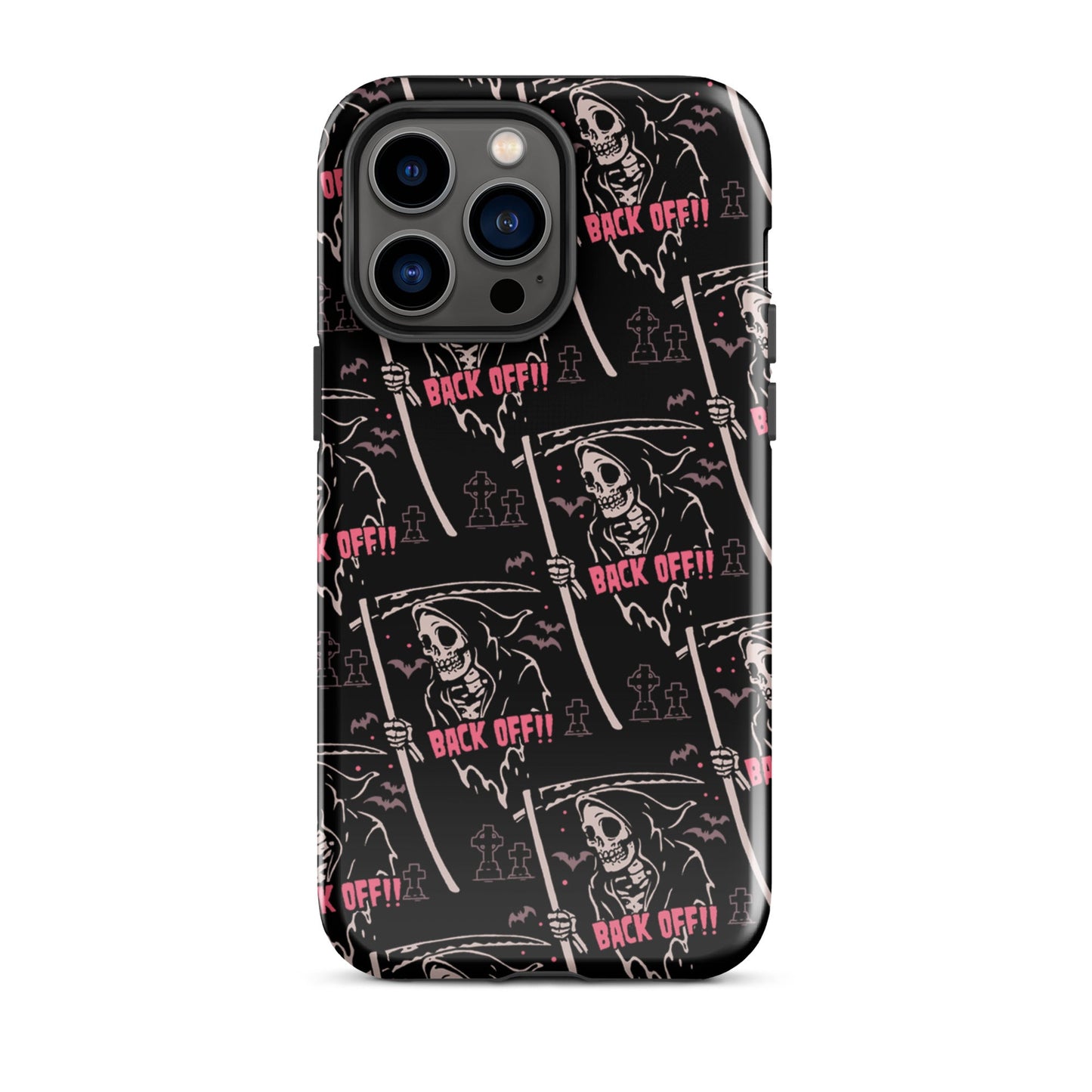 Grim Reaper Back Off iPhone Case