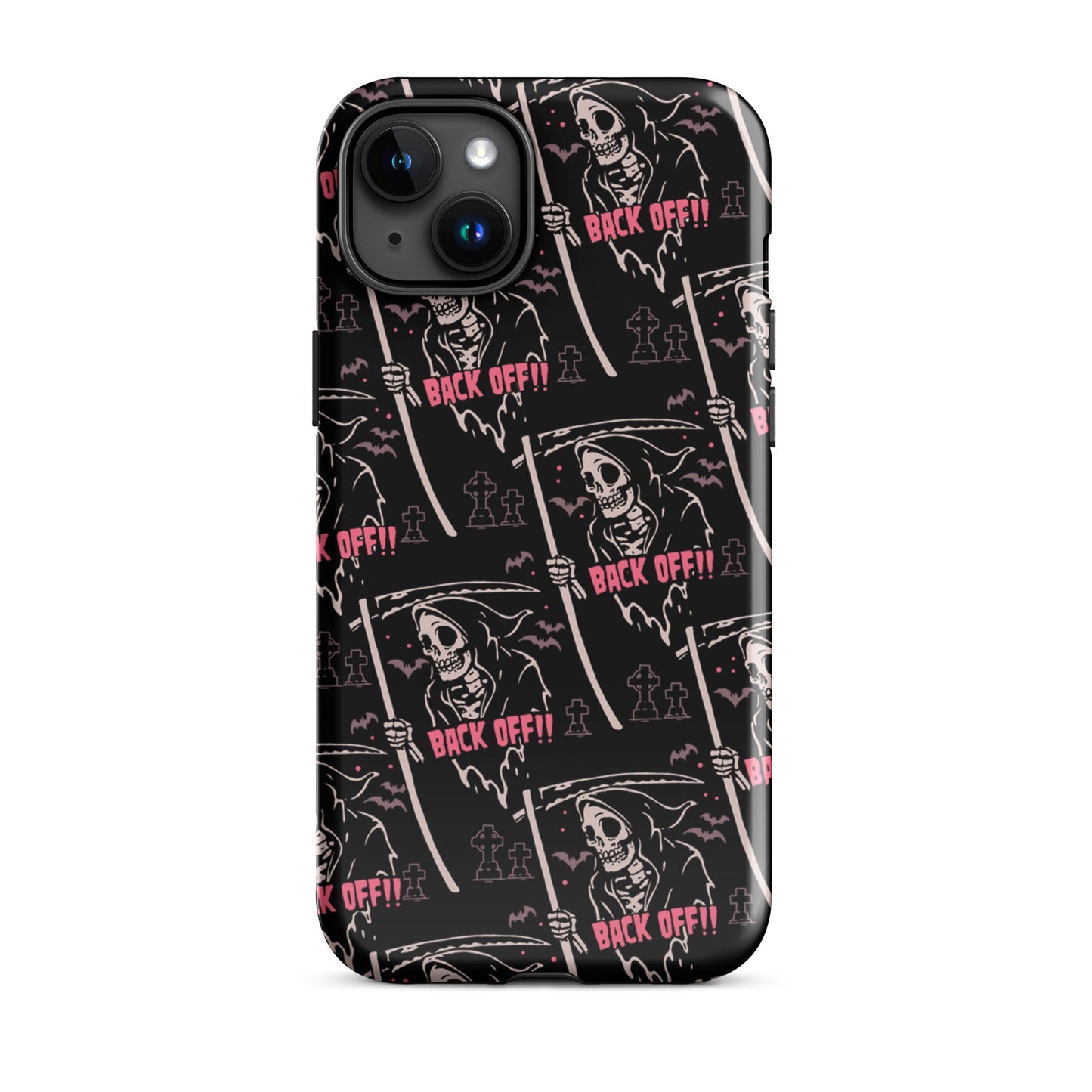 Grim Reaper Back Off iPhone Case