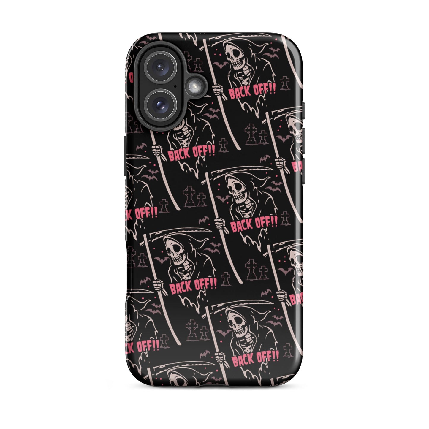 Grim Reaper Back Off iPhone Case