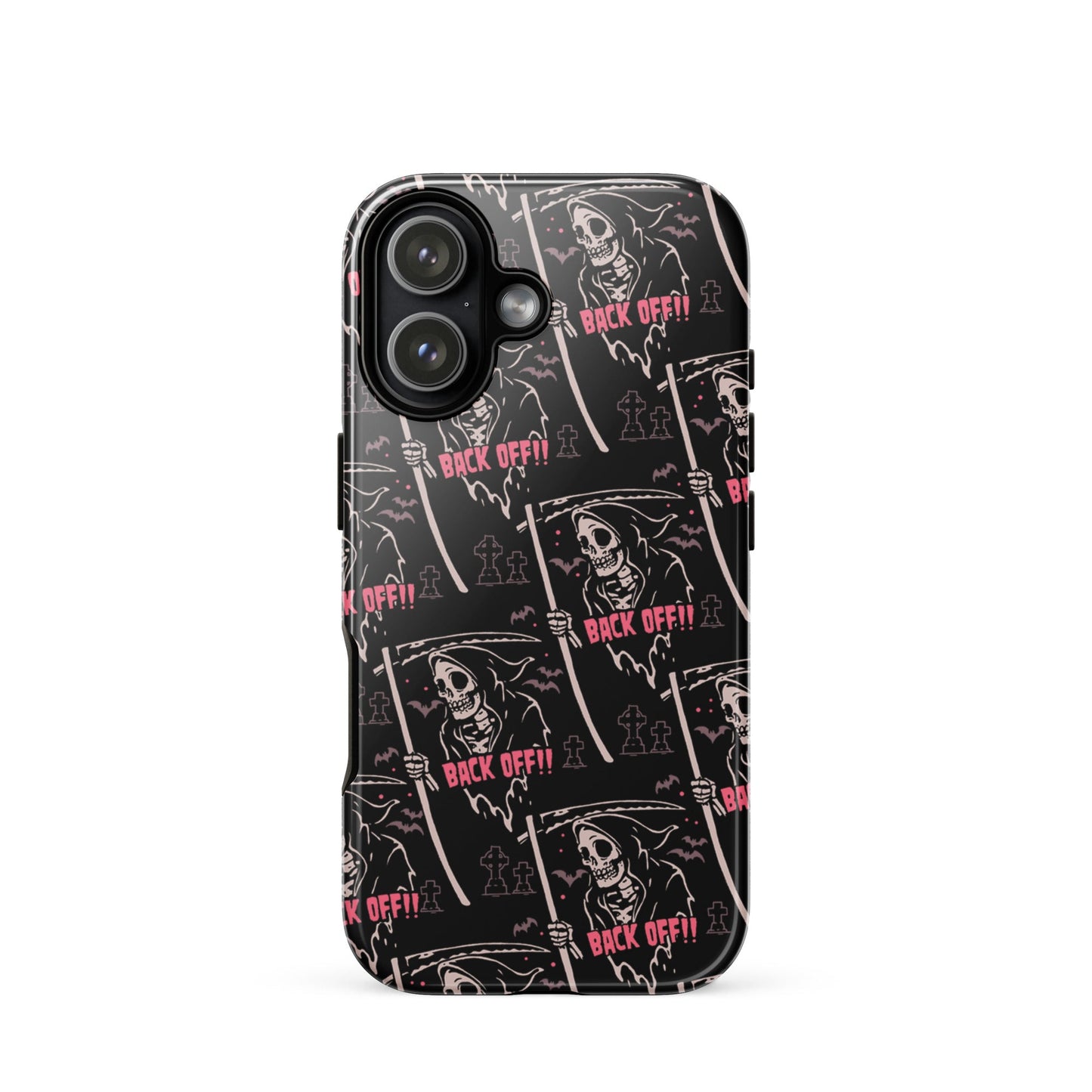 Grim Reaper Back Off iPhone Case