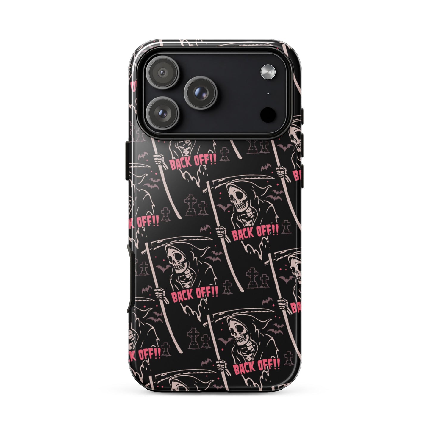 Grim Reaper Back Off iPhone Case