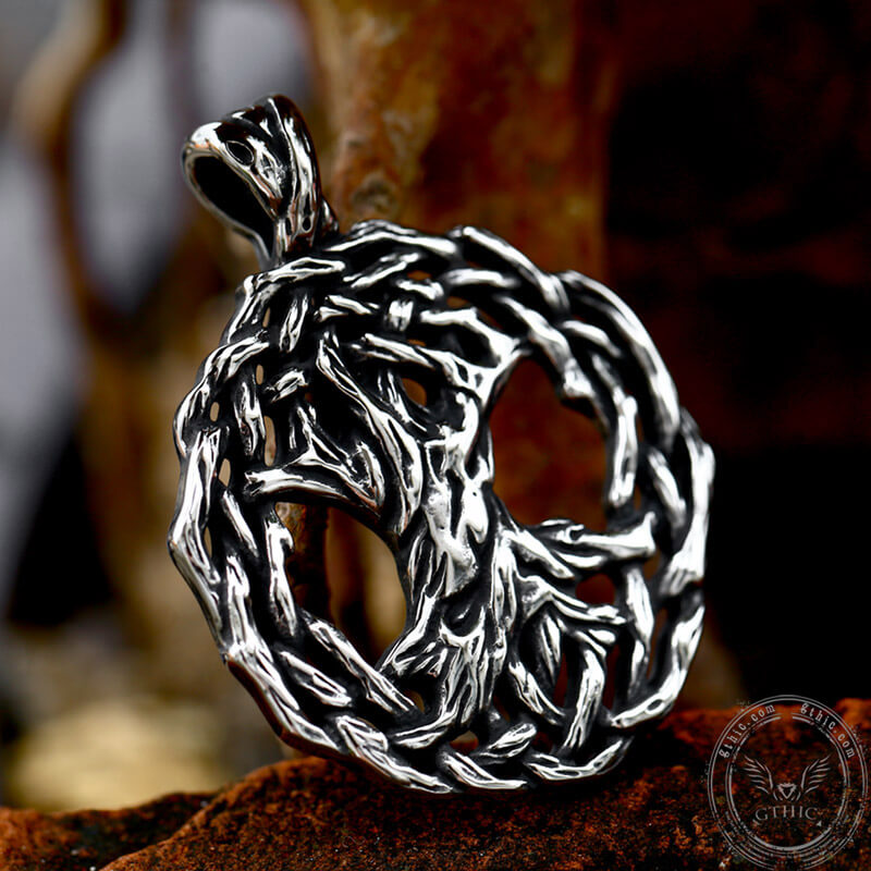 Tree Of Life Yggdrasil Stainless Steel Viking Pendant