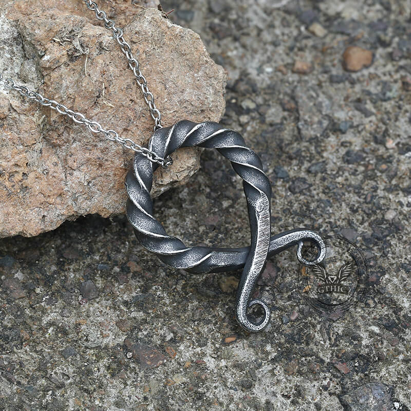 Troll Cross Stainless Steel Occultisme Pendant