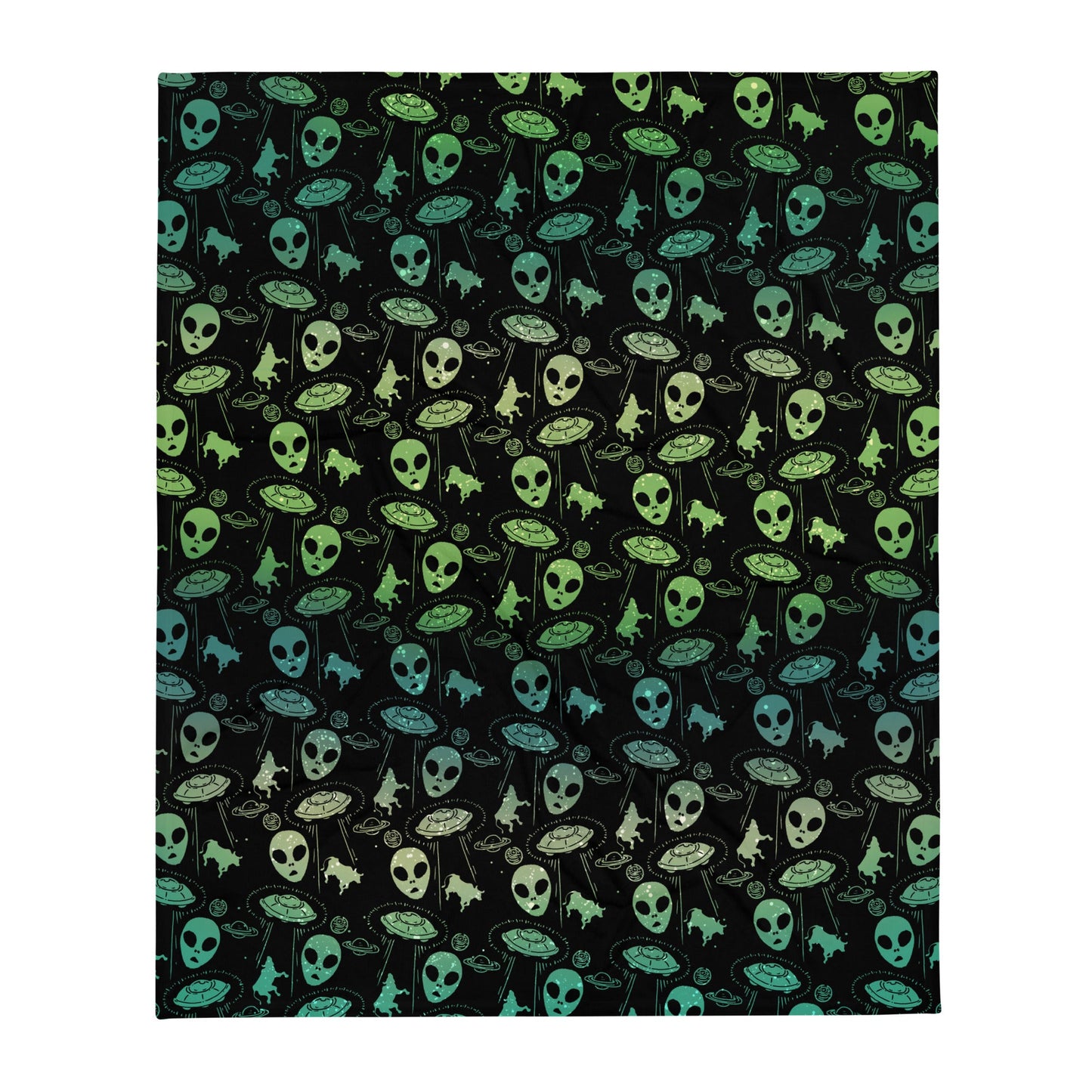 UFOs and Aliens Throw Blanket