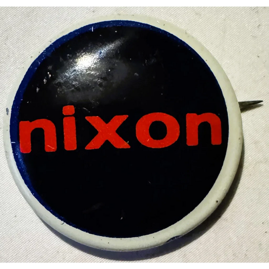 Uncommon Vintage 1960s Richard Nixon Tricky Dick Campaign Button