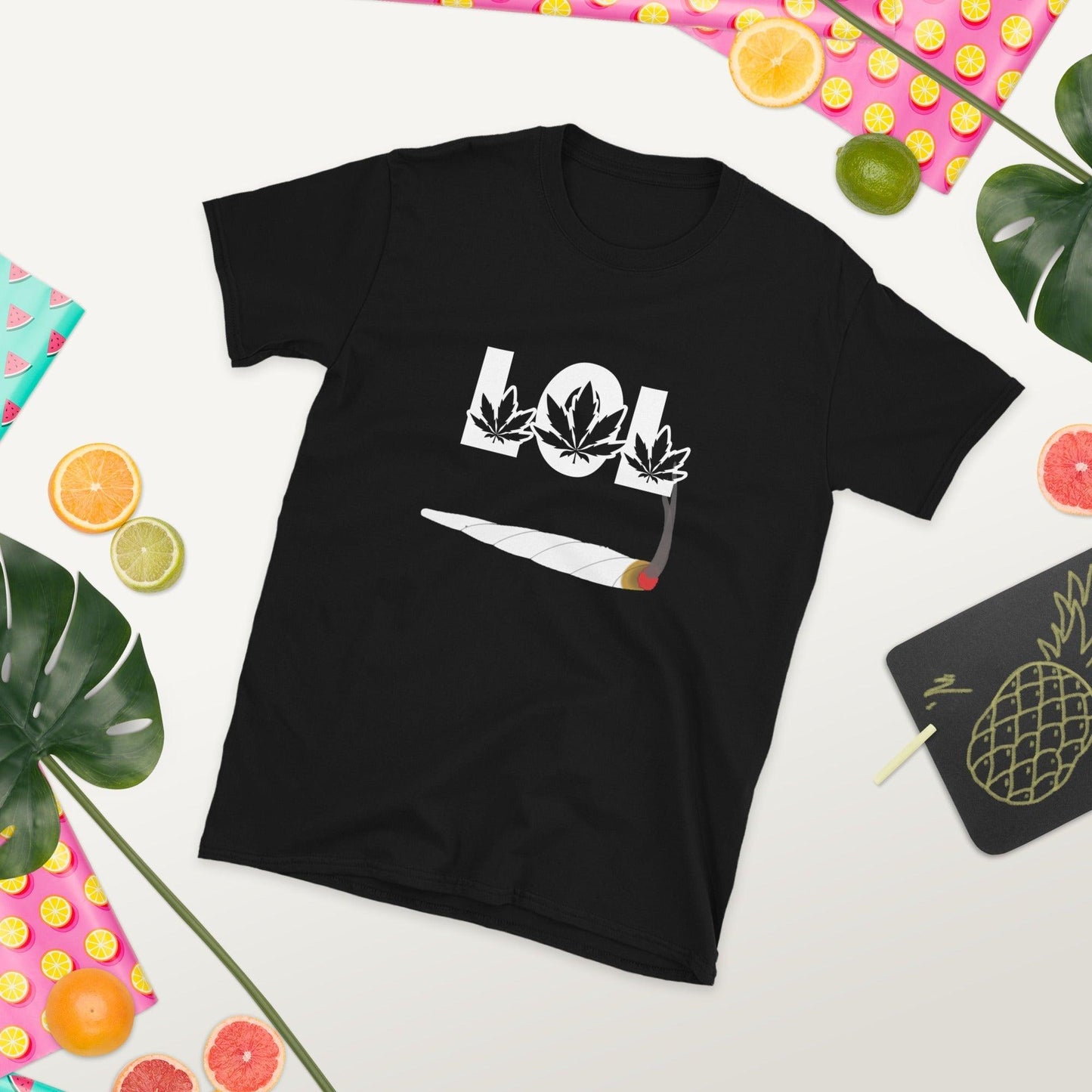 LOL Pot Leaves Joint Short-Sleeve Unisex T-Shirt - Premium T-shirt from Lizard Vigilante - Just $20.99! Shop now at Lizard Vigilante