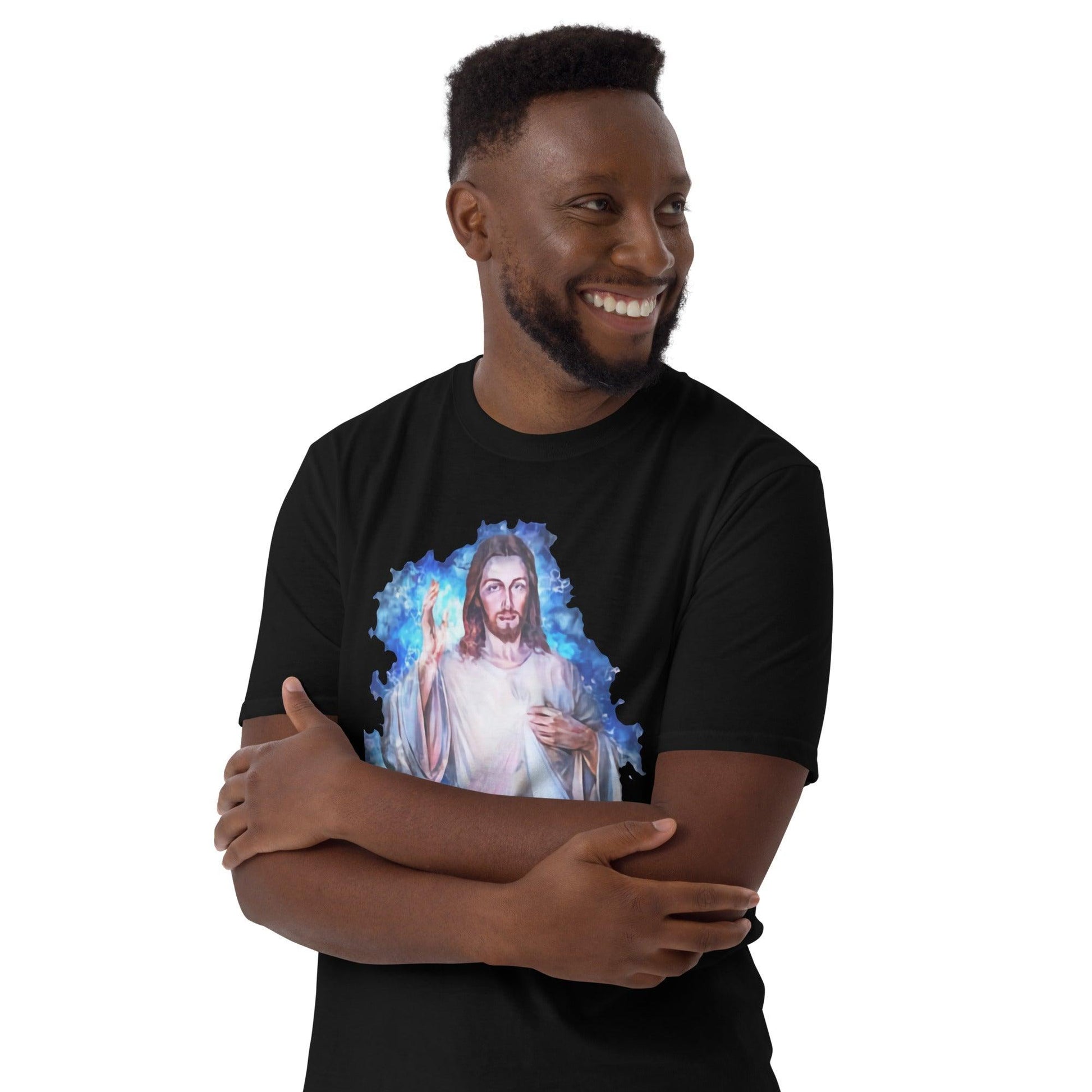 Divine Expression: Embrace the Spirit of Jesus Christ in this Tee Shirt - Lizard Vigilante