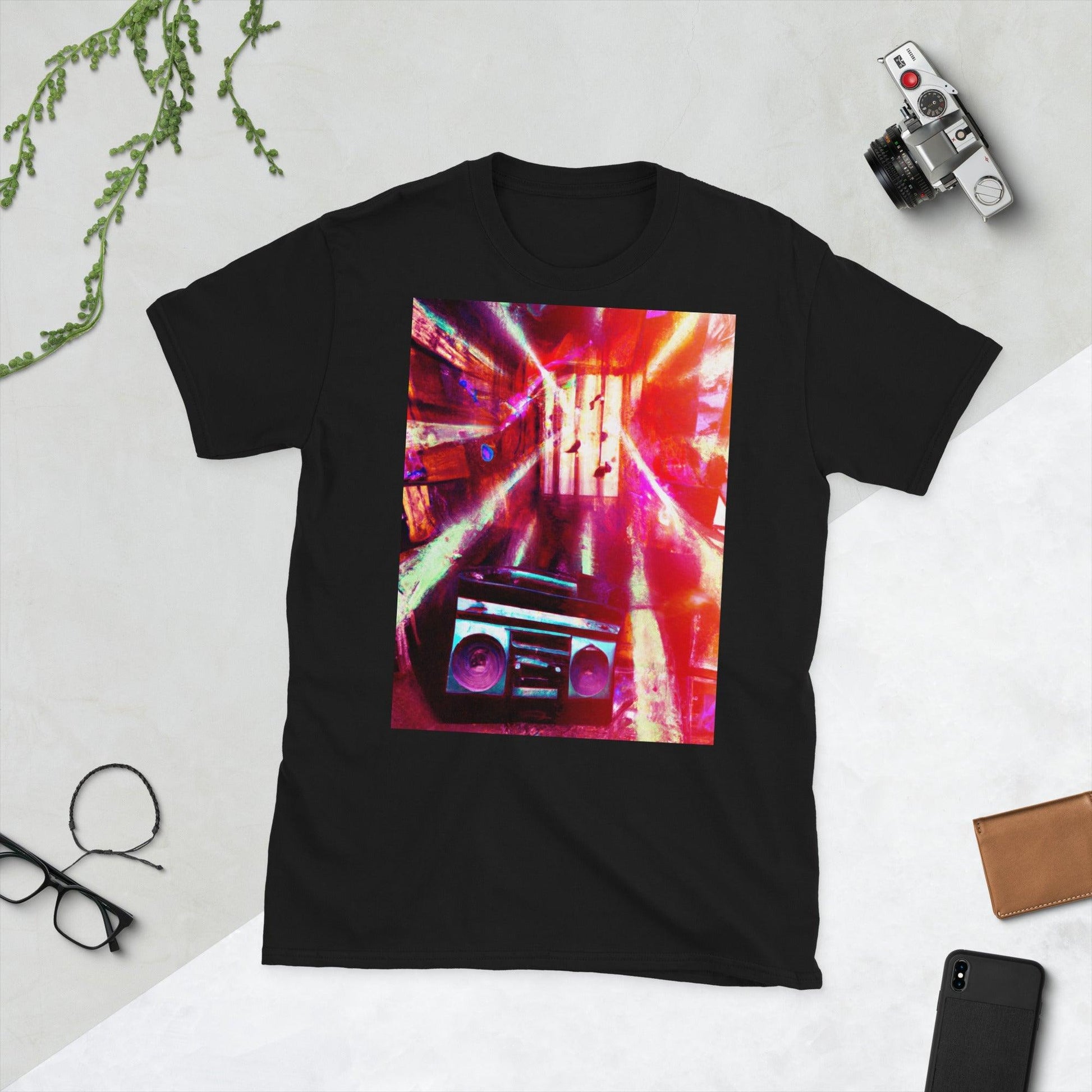 Prison BoomBox Pinkish Light Burst Short-Sleeve Unisex T-Shirt - Lizard Vigilante