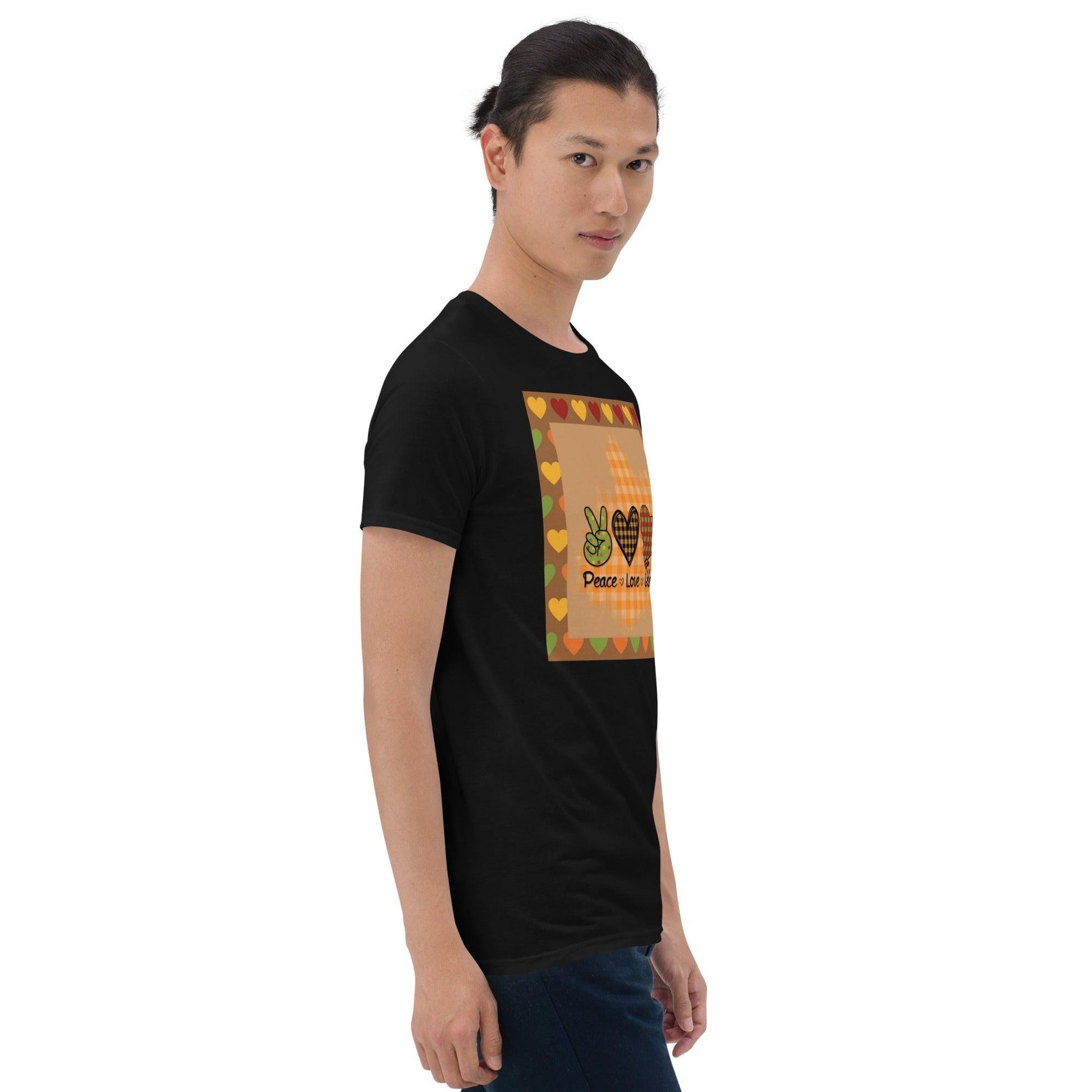 Peace Love Gobble Short-Sleeve Unisex T-Shirt - Lizard Vigilante