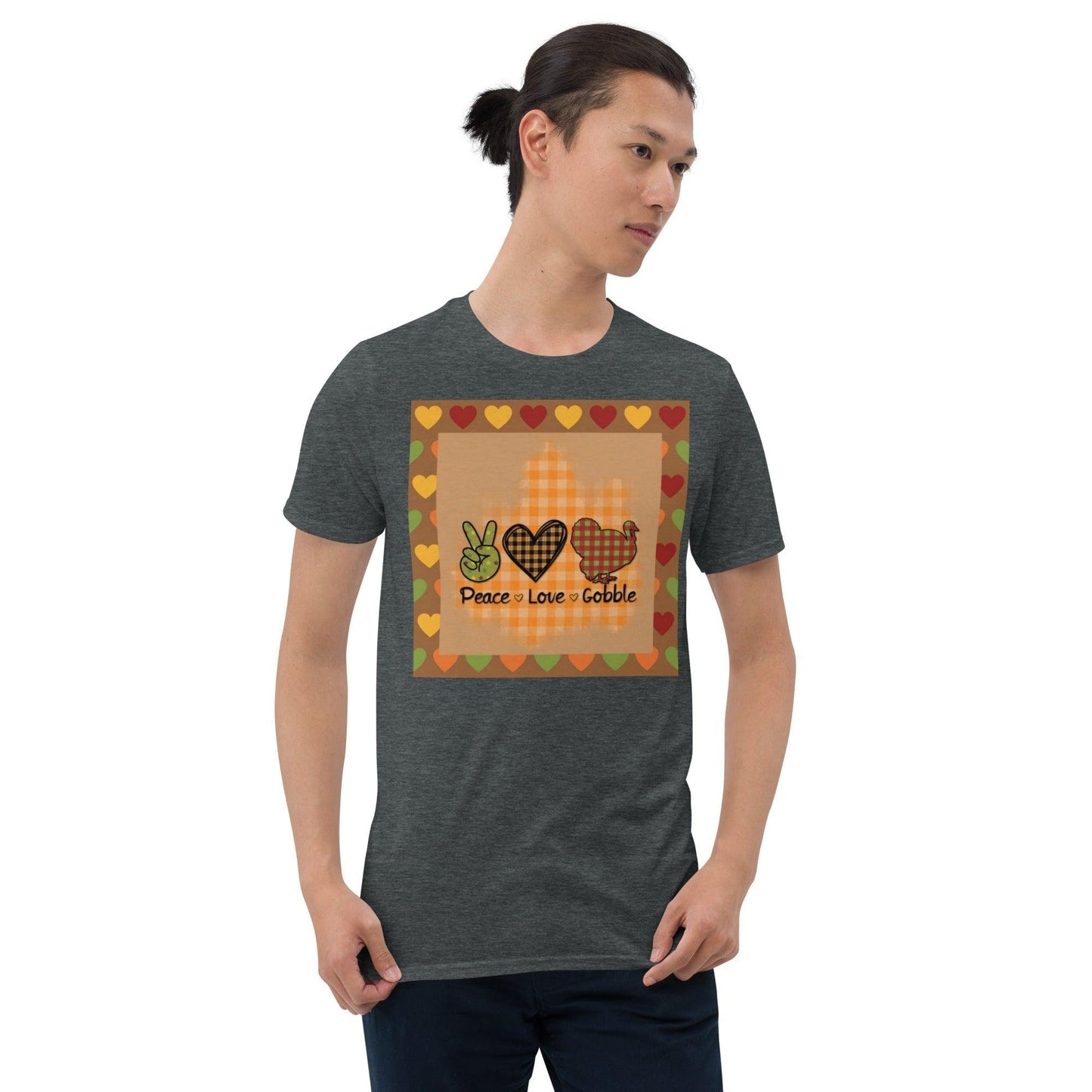 Peace Love Gobble Short-Sleeve Unisex T-Shirt - Lizard Vigilante