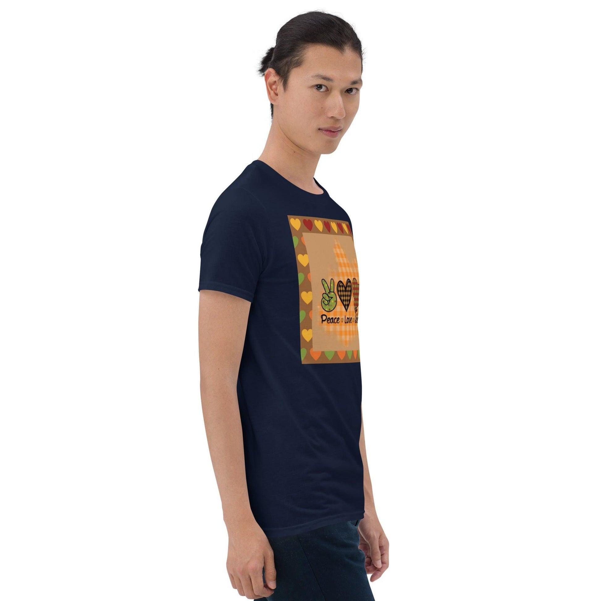 Peace Love Gobble Short-Sleeve Unisex T-Shirt - Lizard Vigilante