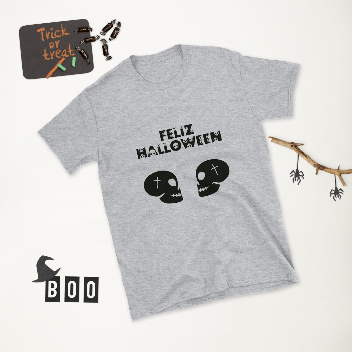 FELIZ HALLOWEEN Short-Sleeve Unisex T-Shirt - Lizard Vigilante