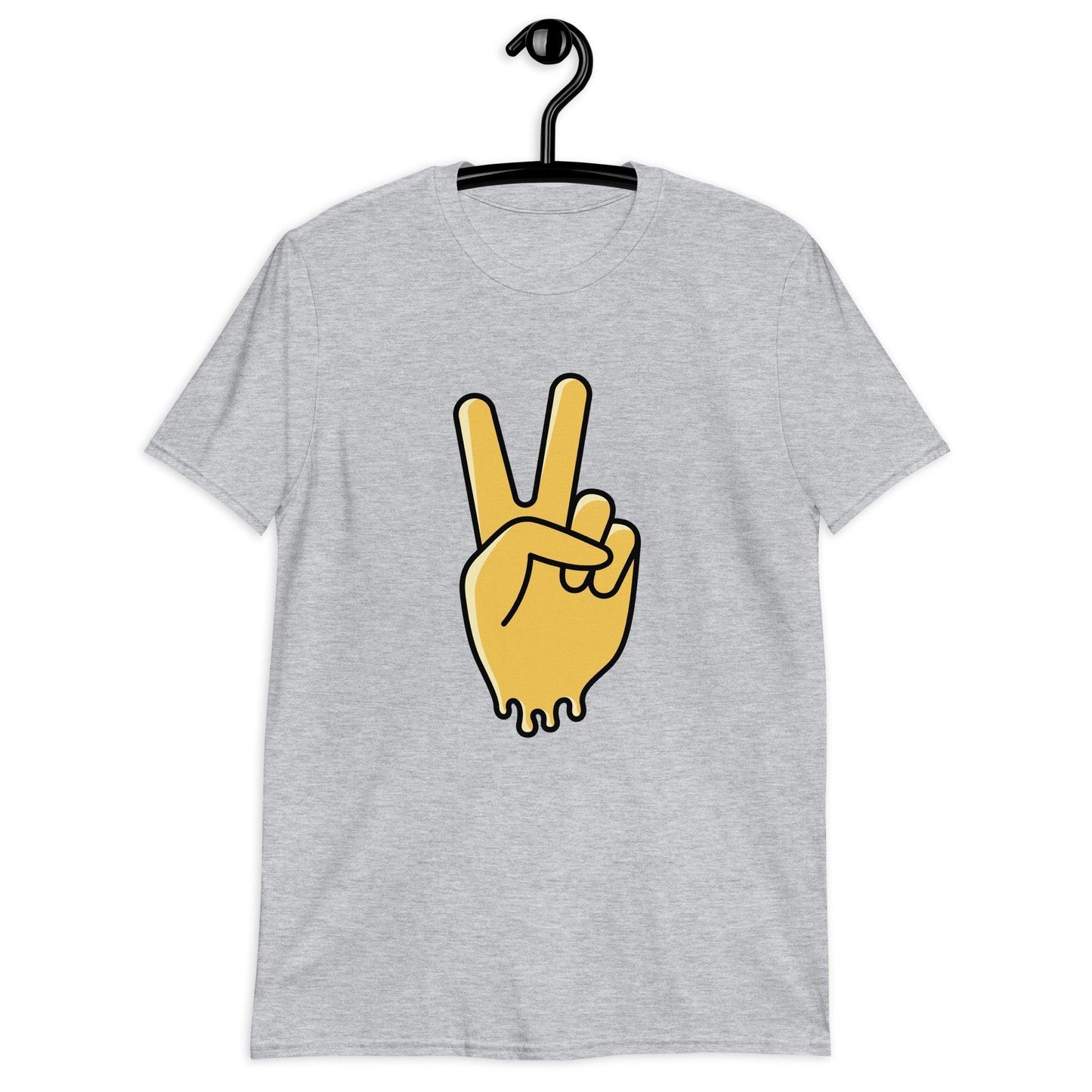 Radiate Harmony: Melting Peace Short Sleeve Unisex T-Shirt - A Serene Clothing Essential! - Lizard Vigilante