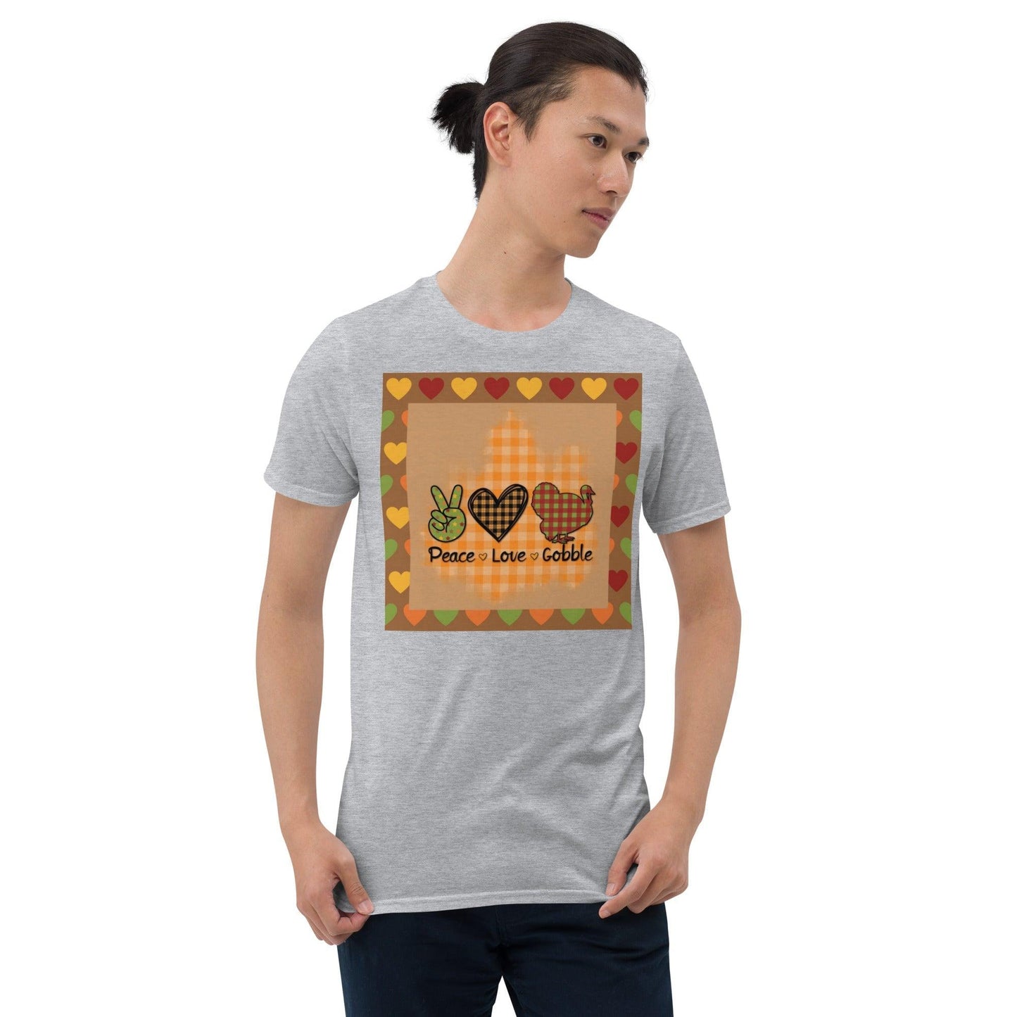 Peace Love Gobble Short-Sleeve Unisex T-Shirt - Lizard Vigilante