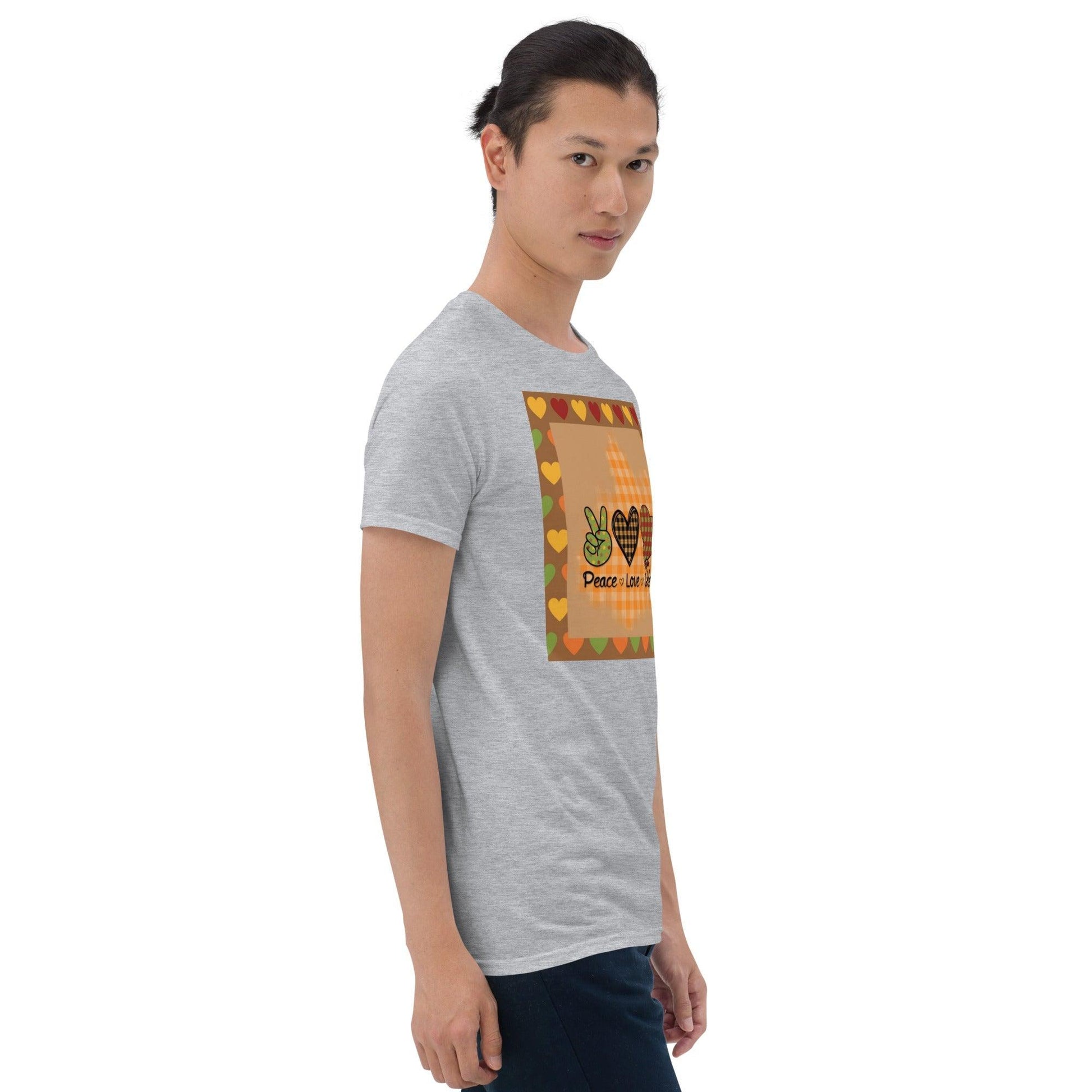 Peace Love Gobble Short-Sleeve Unisex T-Shirt - Lizard Vigilante