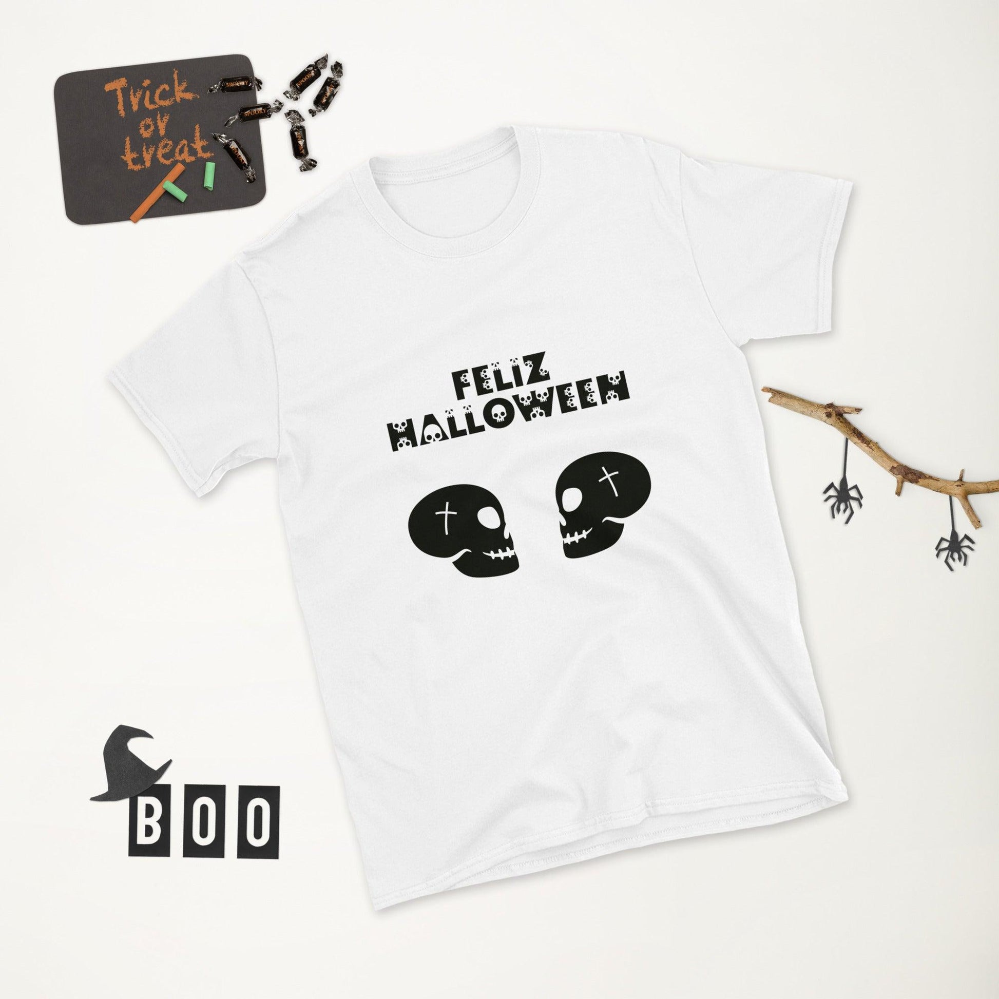 FELIZ HALLOWEEN Short-Sleeve Unisex T-Shirt - Lizard Vigilante