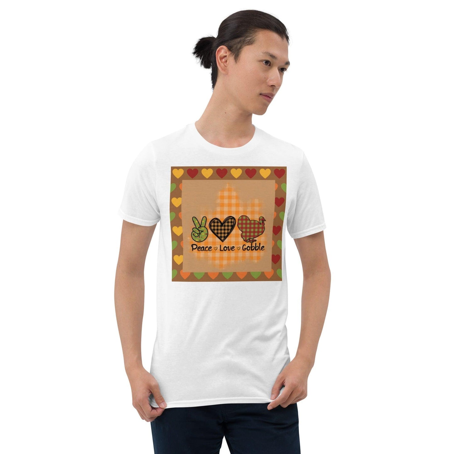 Peace Love Gobble Short-Sleeve Unisex T-Shirt - Lizard Vigilante