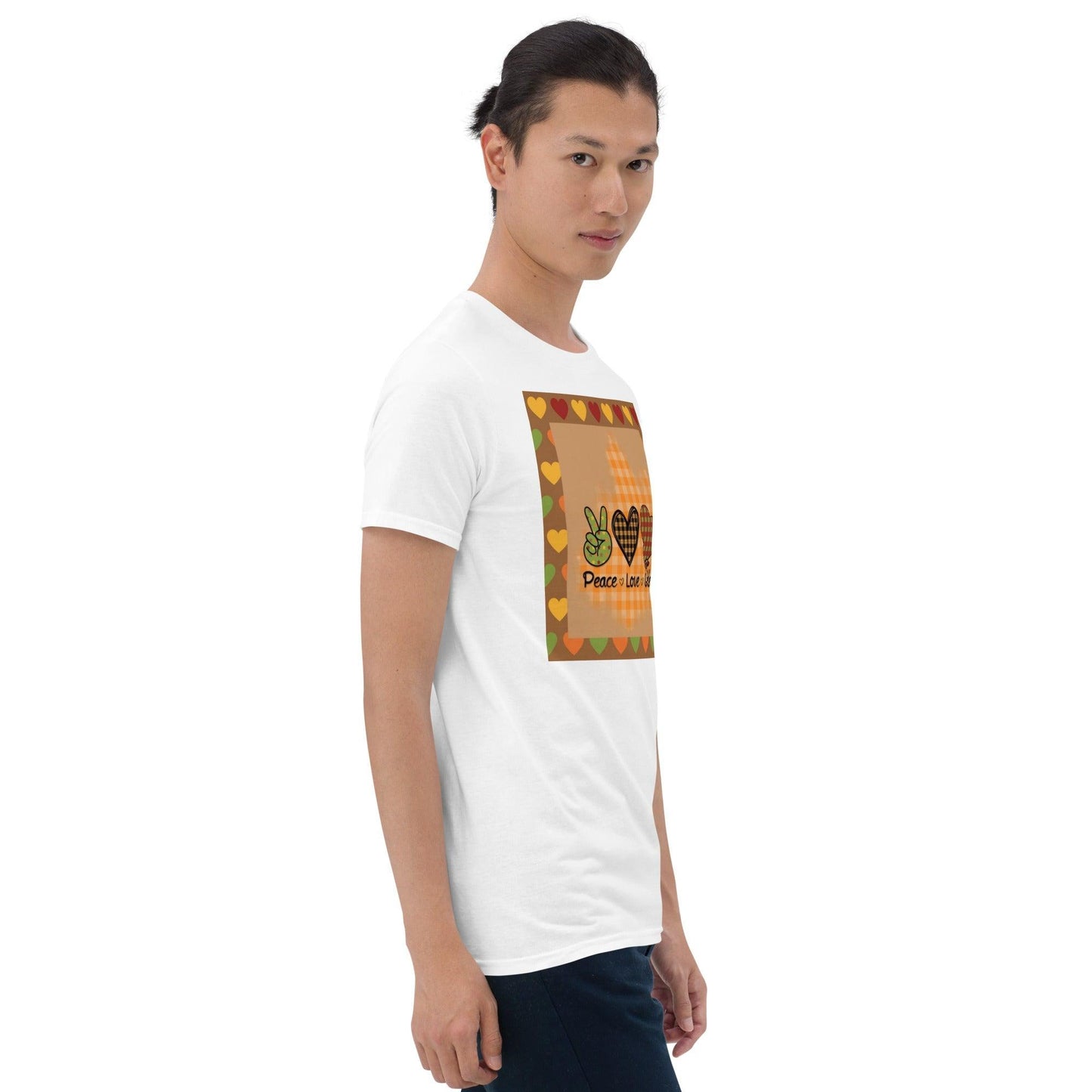 Peace Love Gobble Short-Sleeve Unisex T-Shirt - Lizard Vigilante