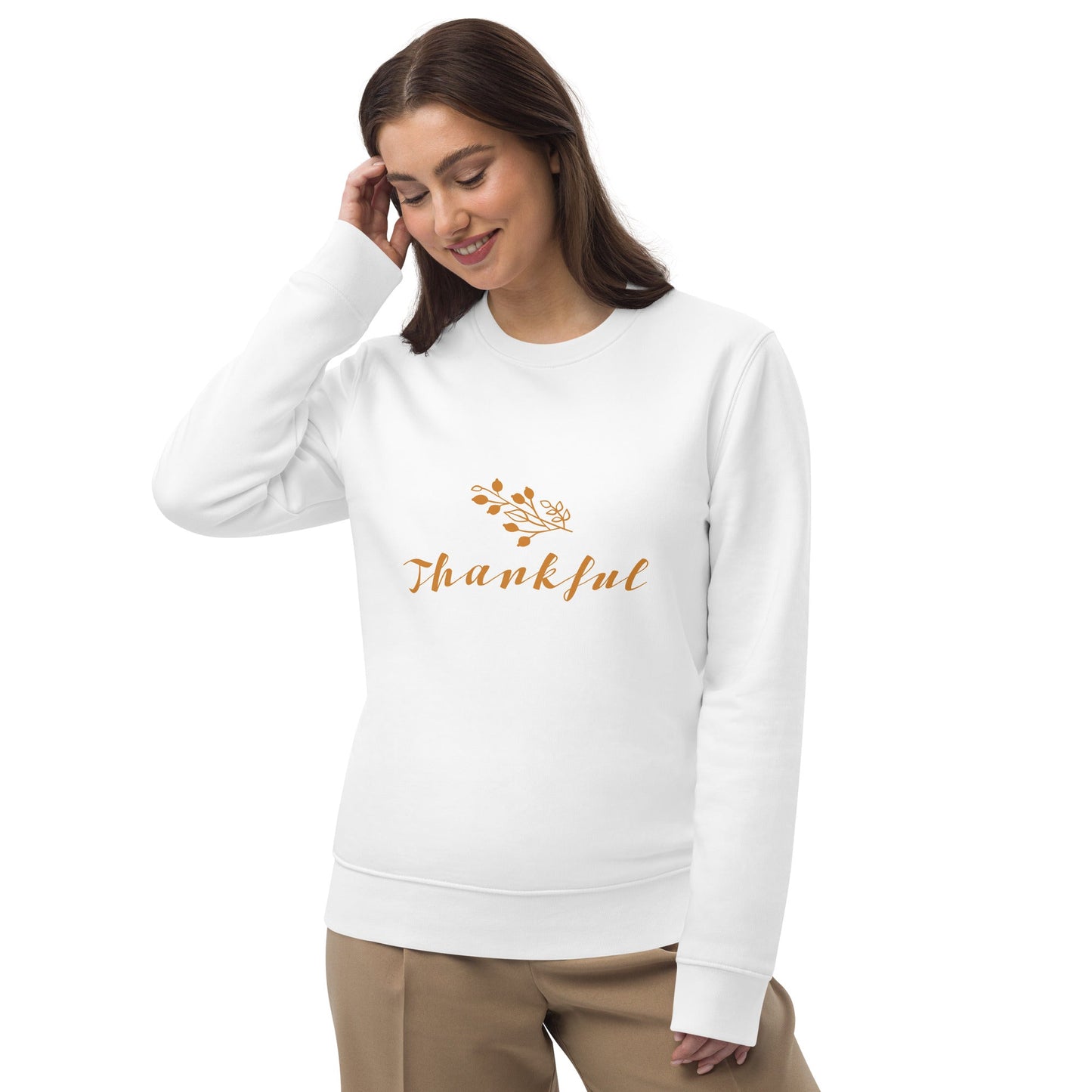 Thankful Unisex eco sweatshirt / Thanksgiving Holiday Shirt - Lizard Vigilante