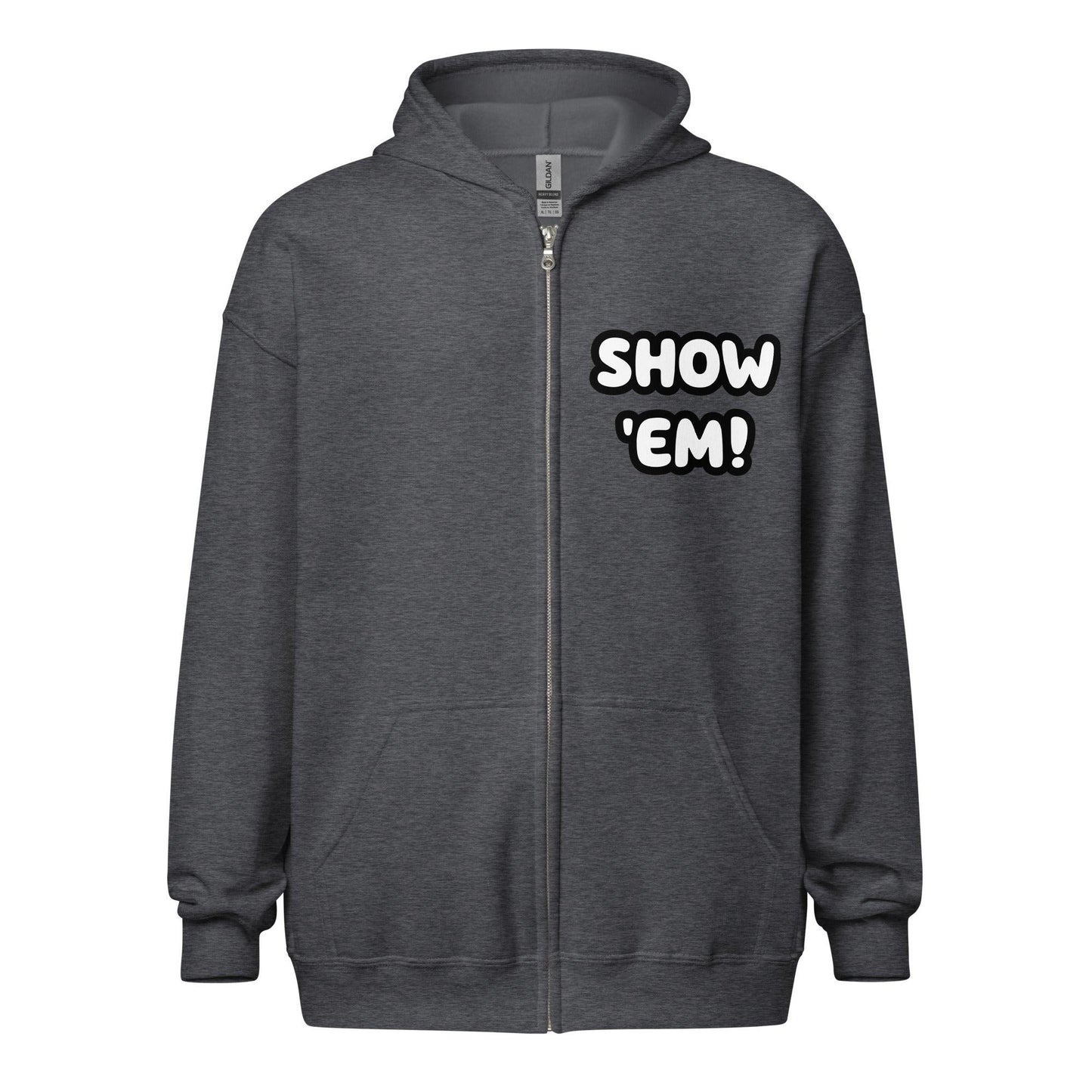 SHOW 'EM! Unisex heavy blend zip hoodie - Lizard Vigilante