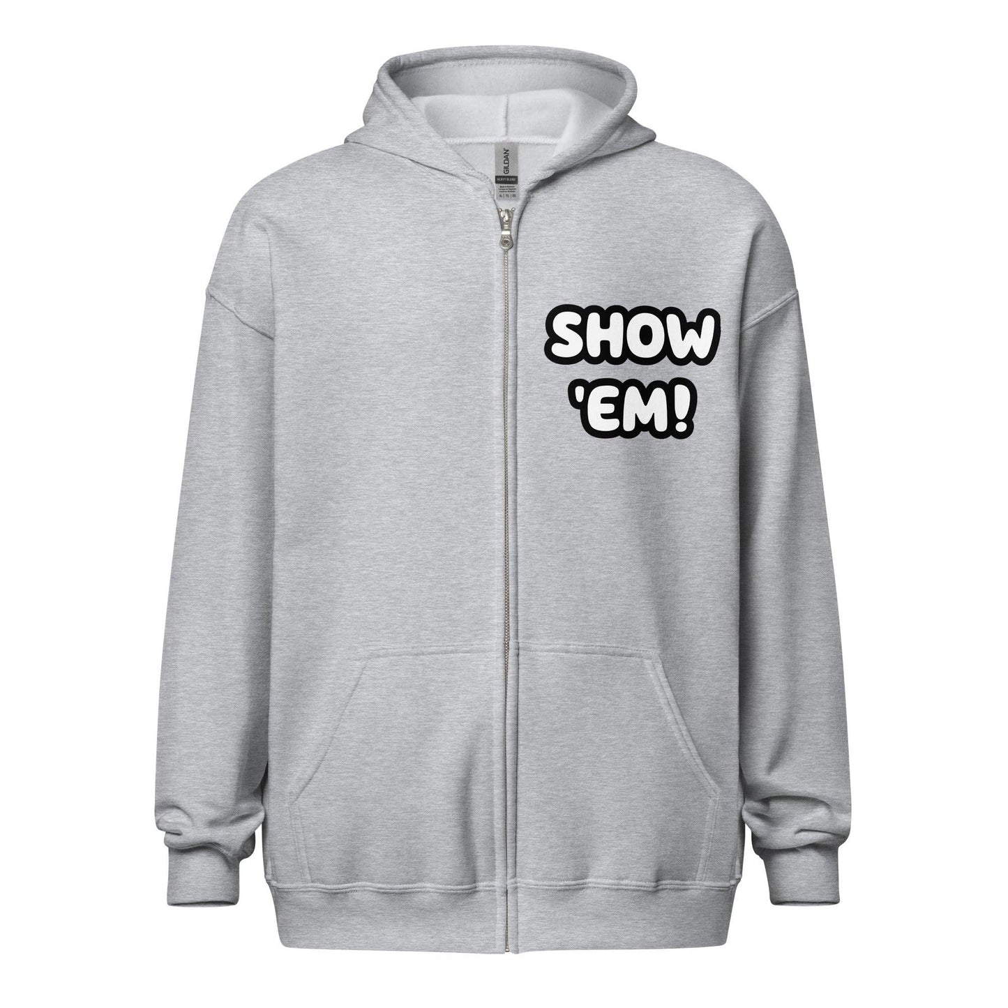 SHOW 'EM! Unisex heavy blend zip hoodie - Lizard Vigilante