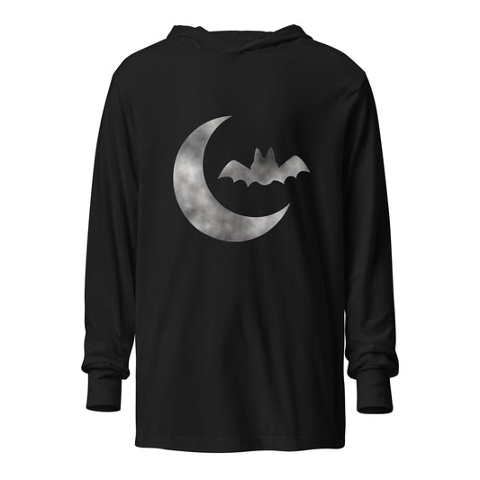 Cloud Bat Hooded long-sleeve tee - Lizard Vigilante