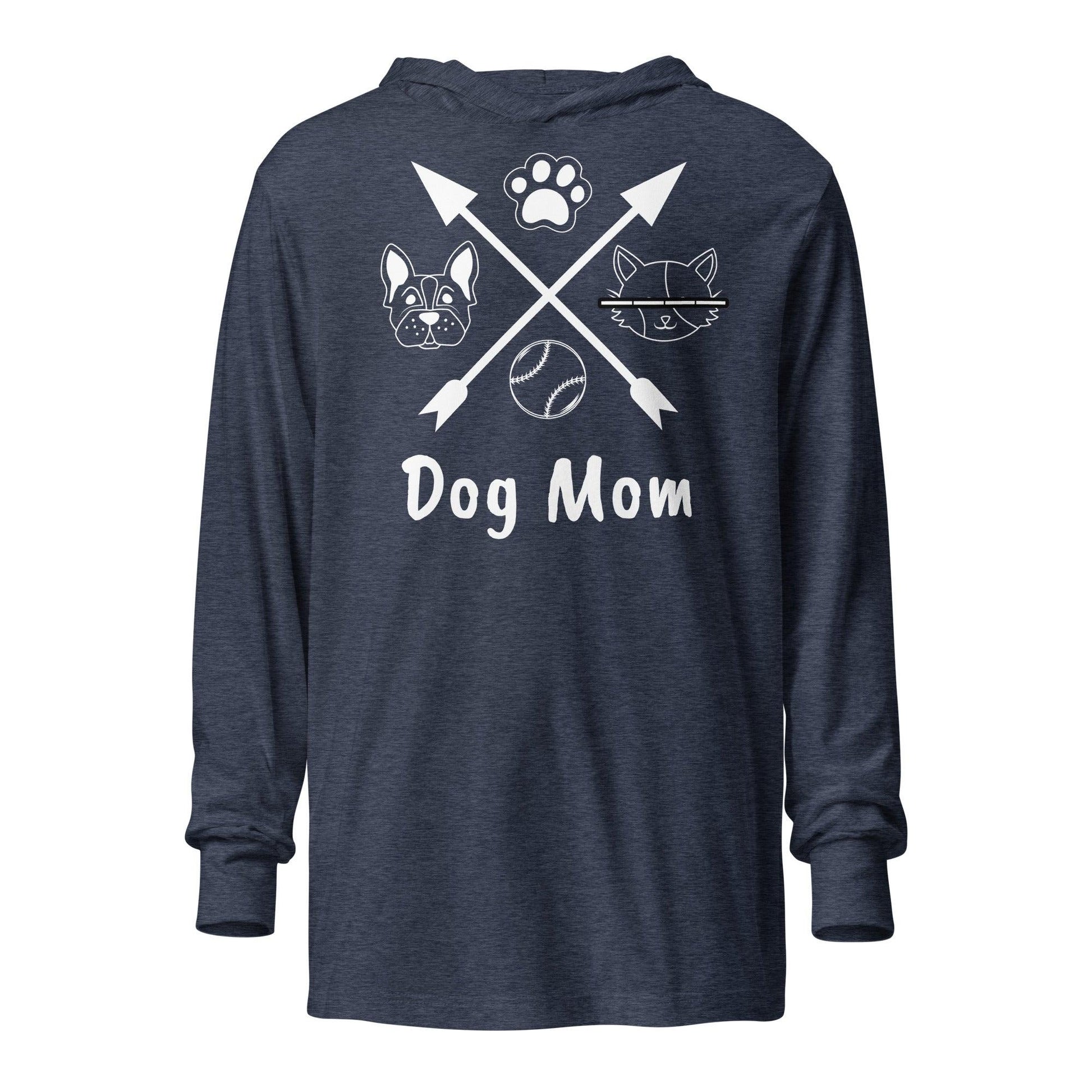 Dog Mom Hooded long-sleeve tee - Lizard Vigilante