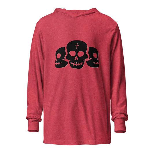 3 Skulled Delight Hooded long-sleeve tee - Lizard Vigilante