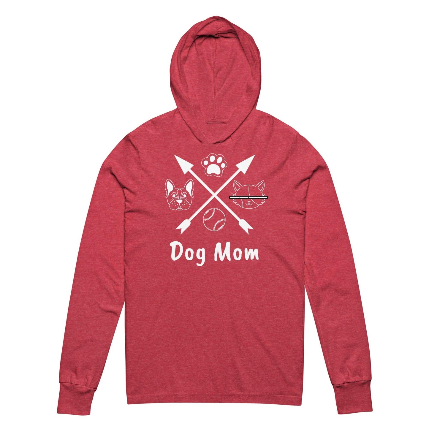 Dog Mom Hooded long-sleeve tee - Lizard Vigilante