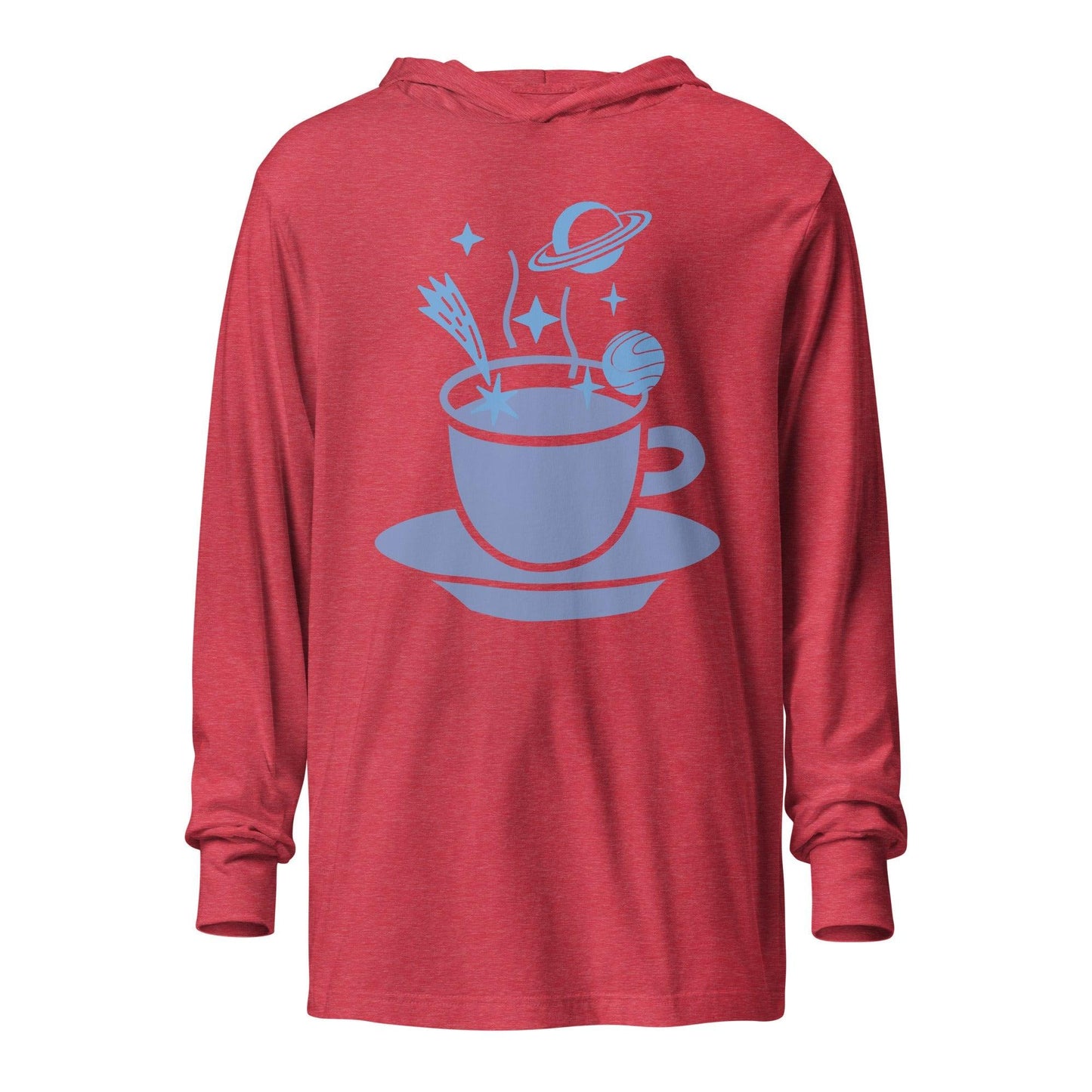 Spaced Coffee Hooded long-sleeve tee - Lizard Vigilante