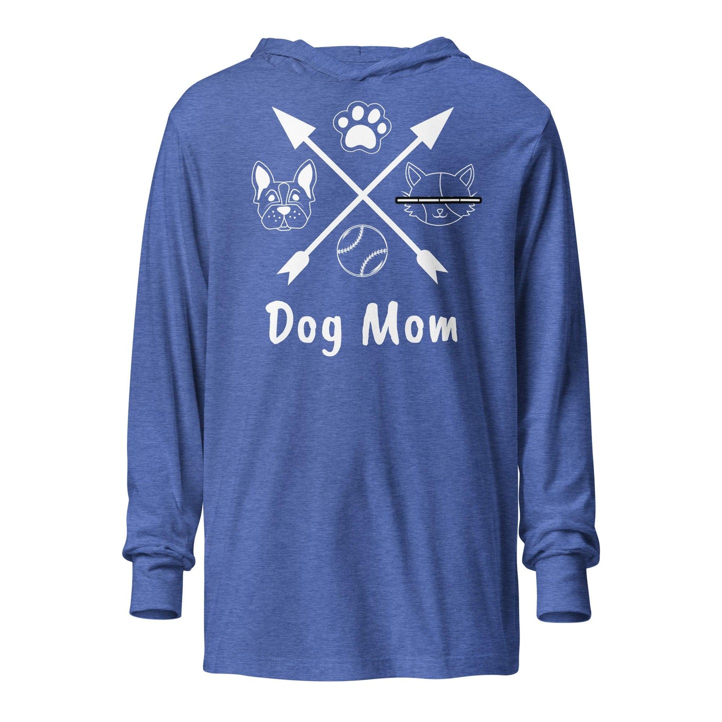 Dog Mom Hooded long-sleeve tee - Lizard Vigilante