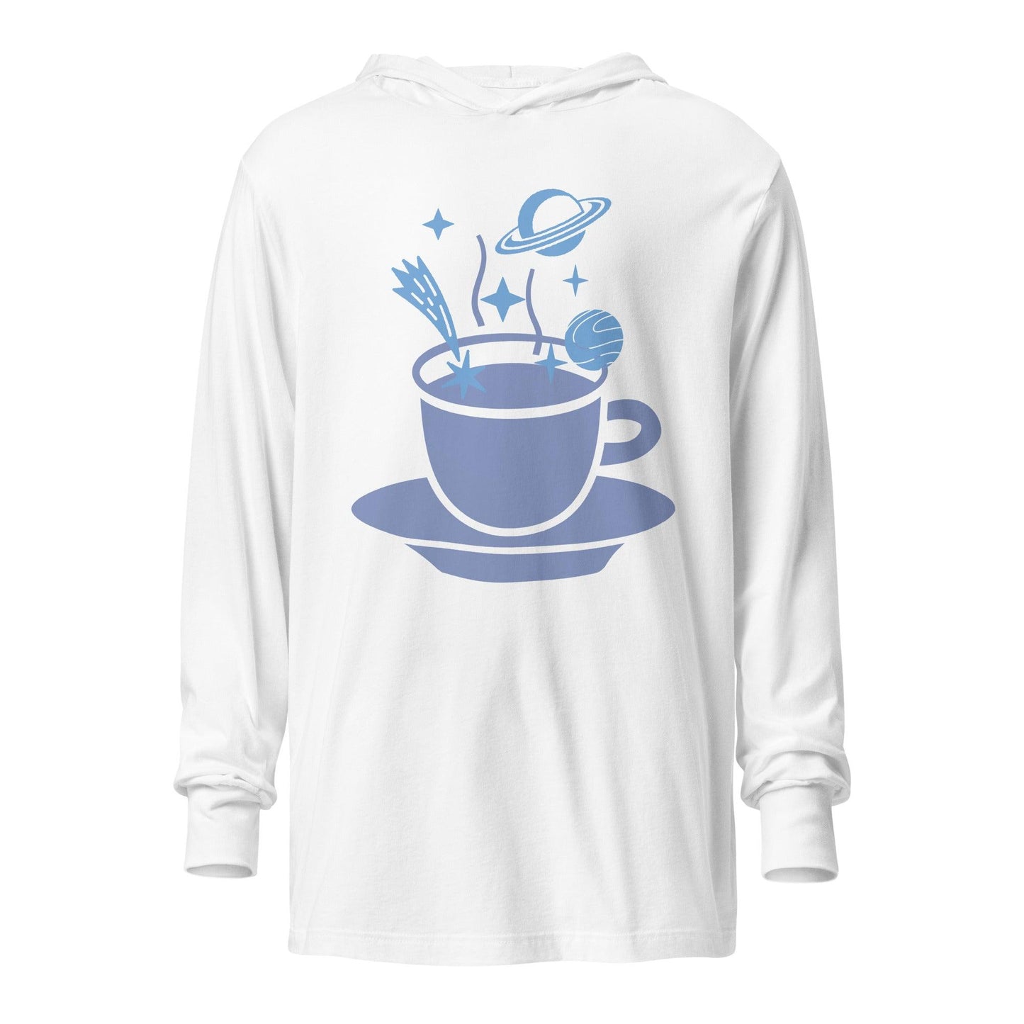 Spaced Coffee Hooded long-sleeve tee - Lizard Vigilante