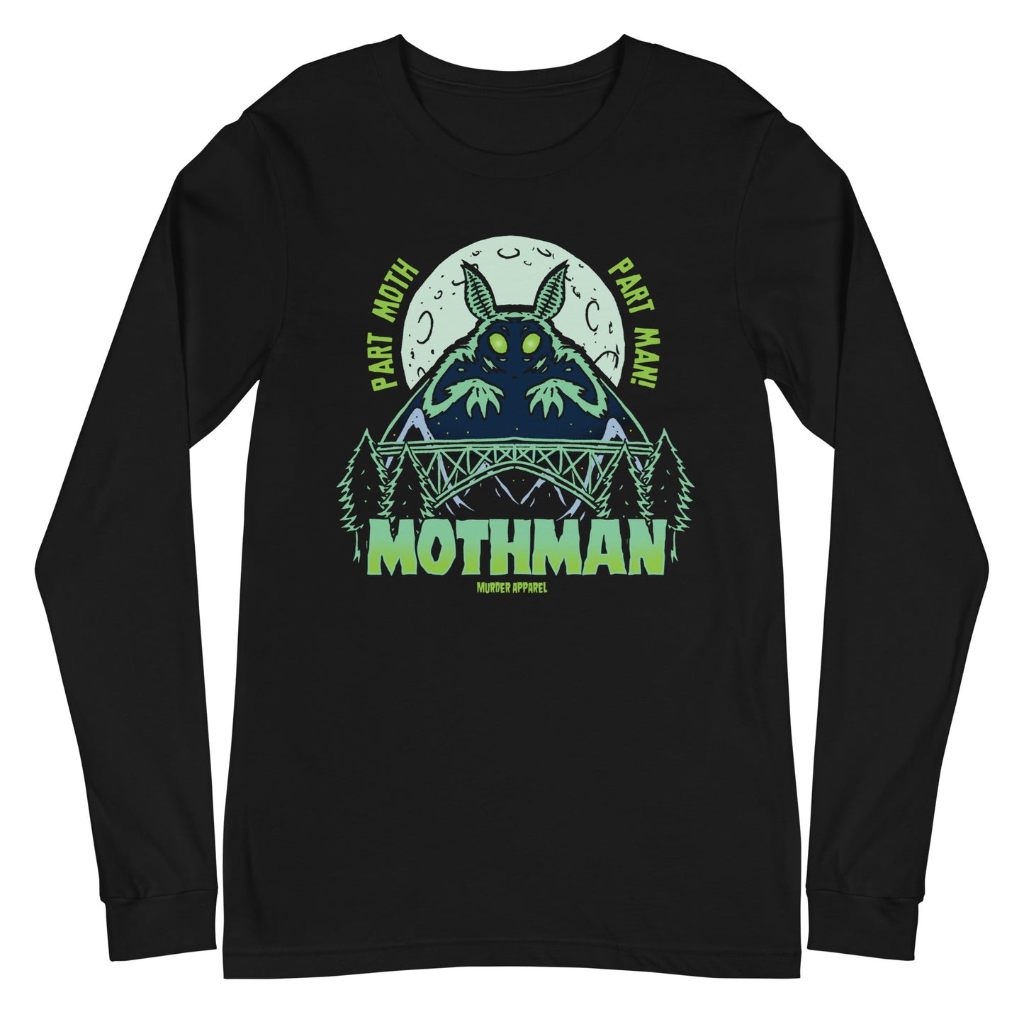 Mothman Retro Long Sleeve Shirt