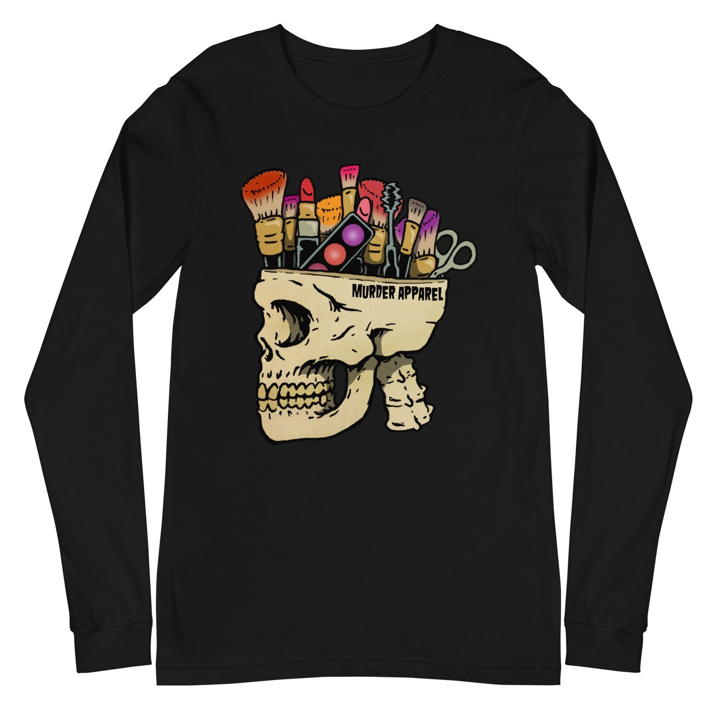 Make Up Skull Long Sleeve Shirt