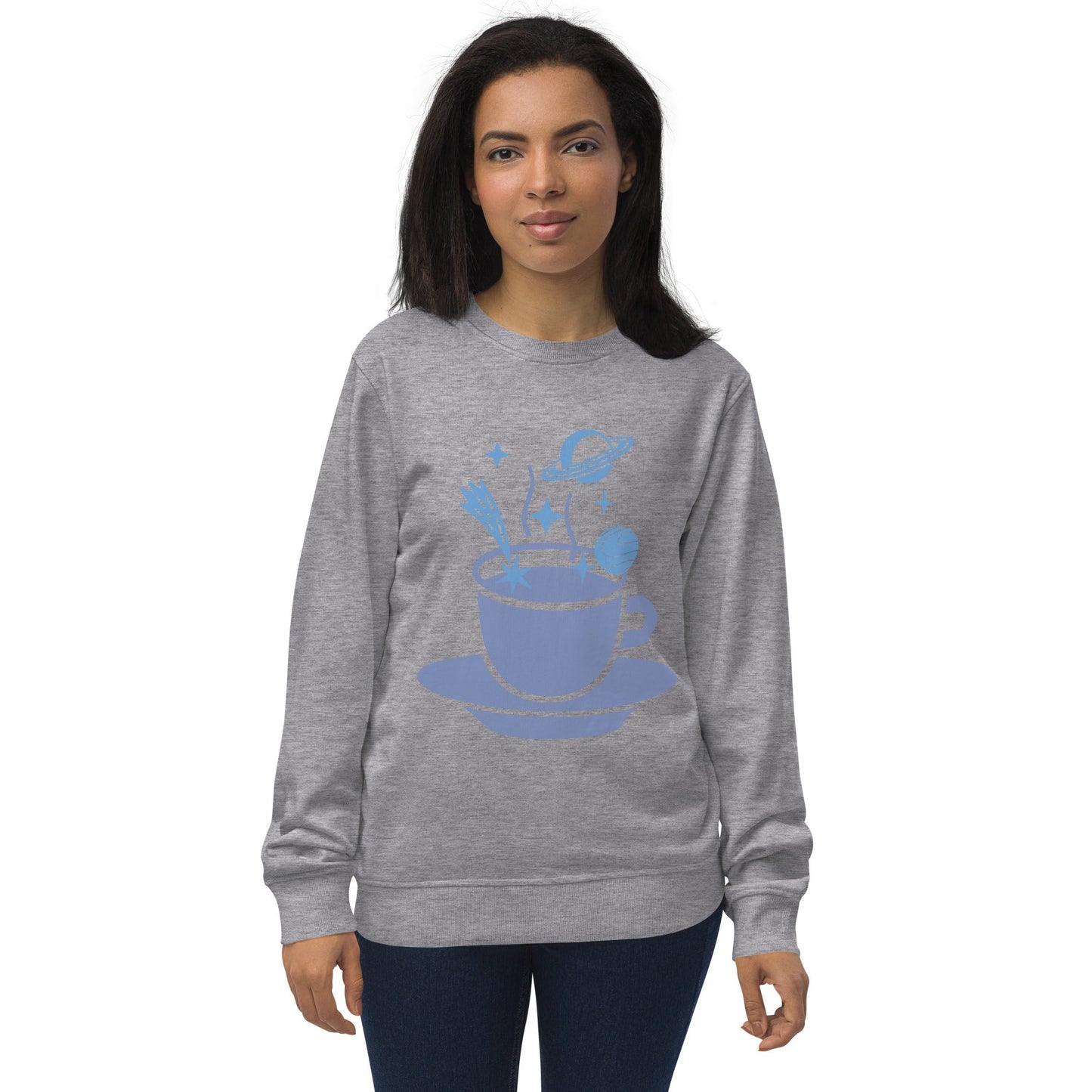 Spaced Coffee Unisex organic sweatshirt - Lizard Vigilante