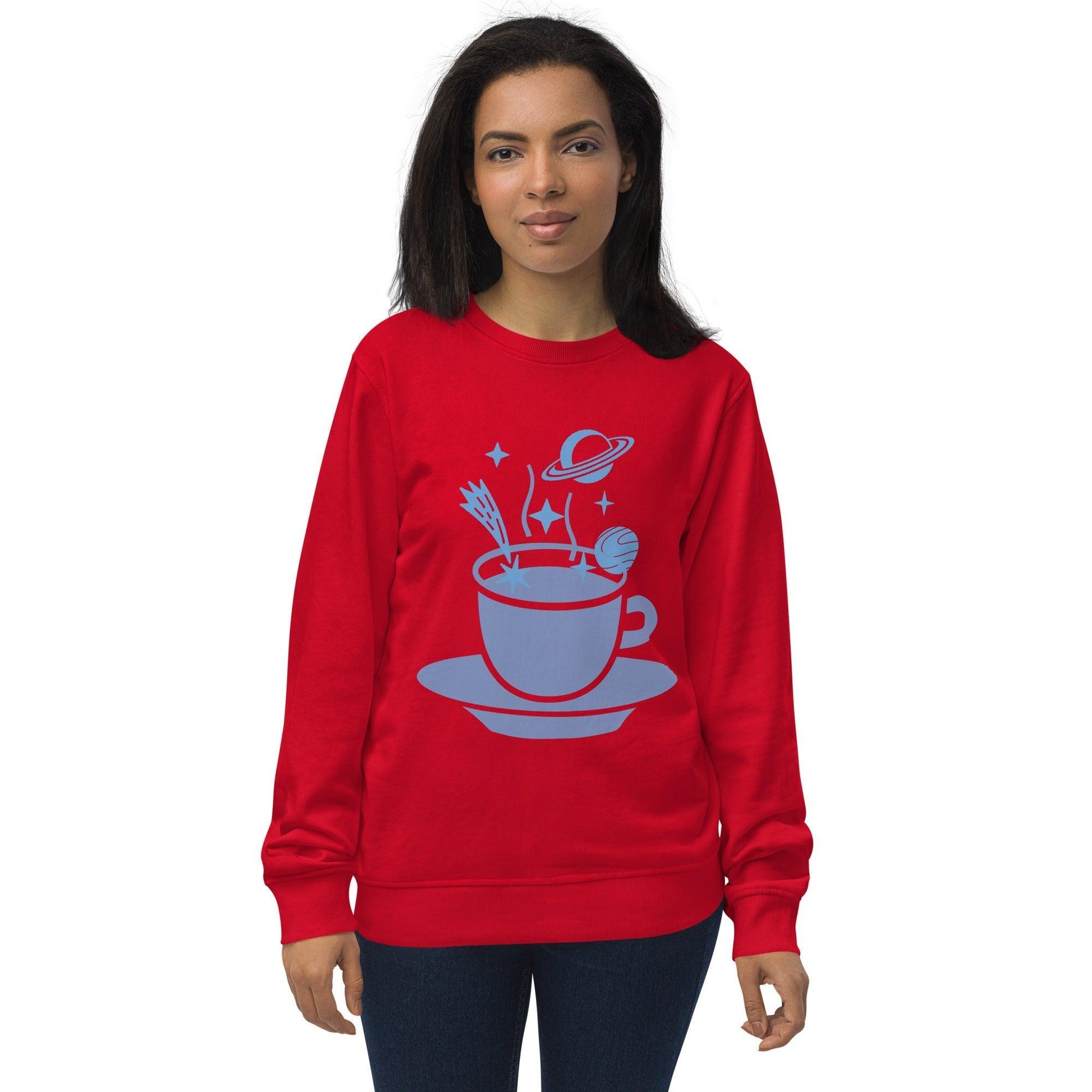 Spaced Coffee Unisex organic sweatshirt - Lizard Vigilante