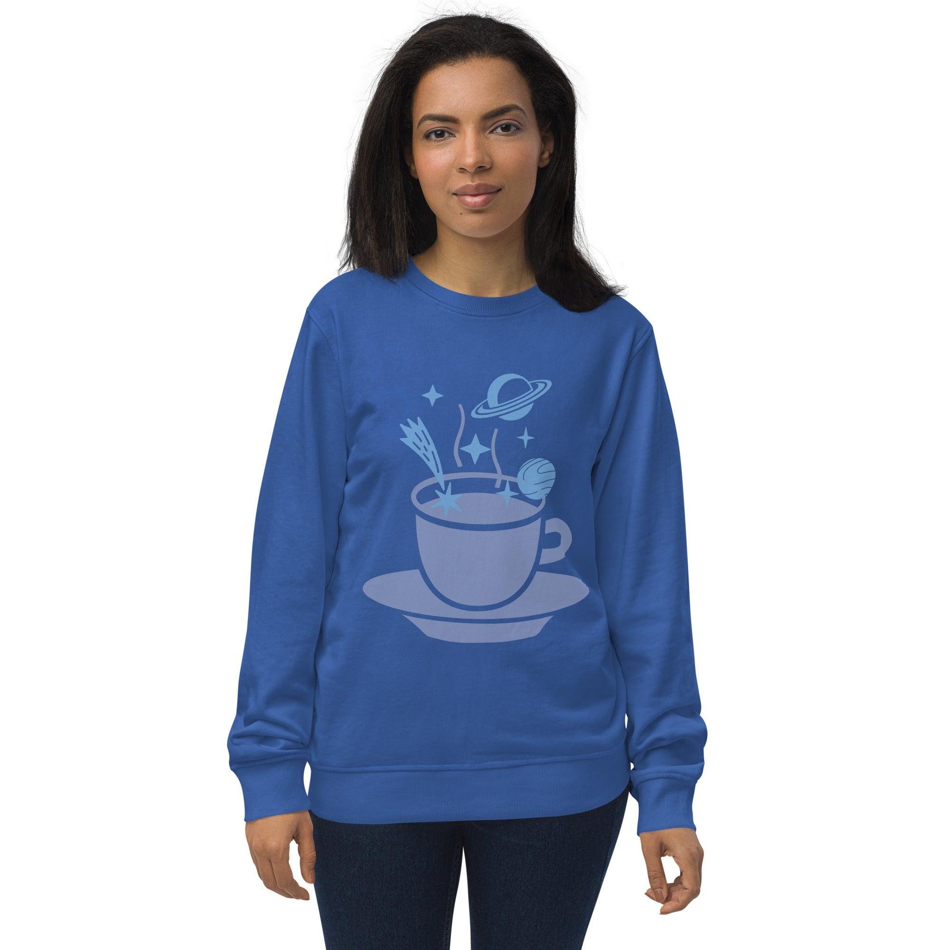 Spaced Coffee Unisex organic sweatshirt - Lizard Vigilante