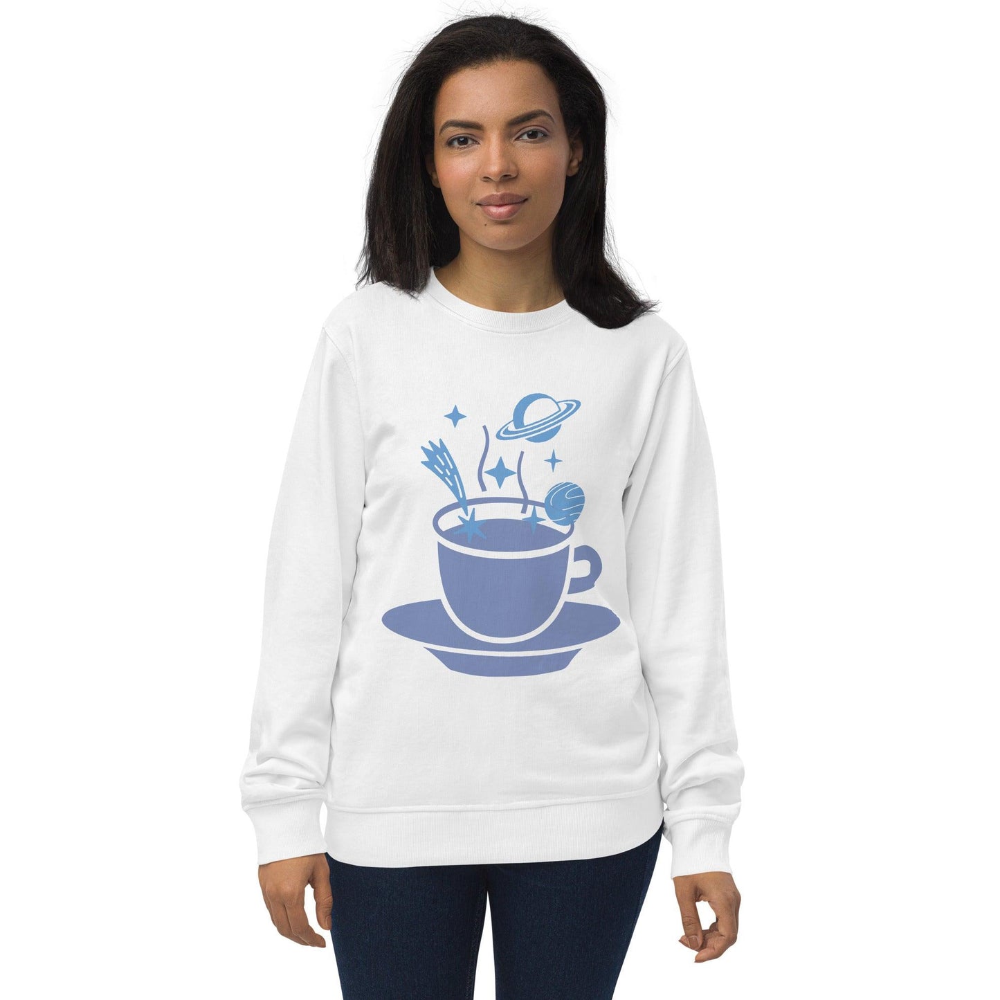 Spaced Coffee Unisex organic sweatshirt - Lizard Vigilante