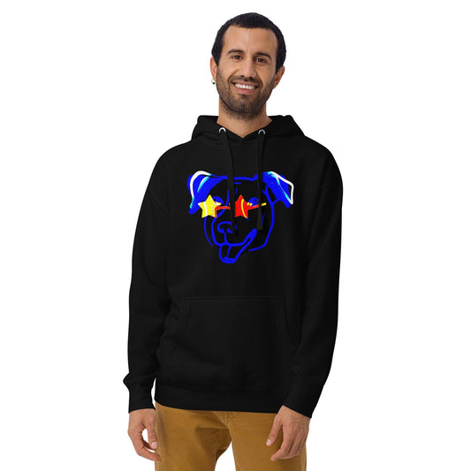 Blue Star Dawg Unisex Hoodie - Lizard Vigilante