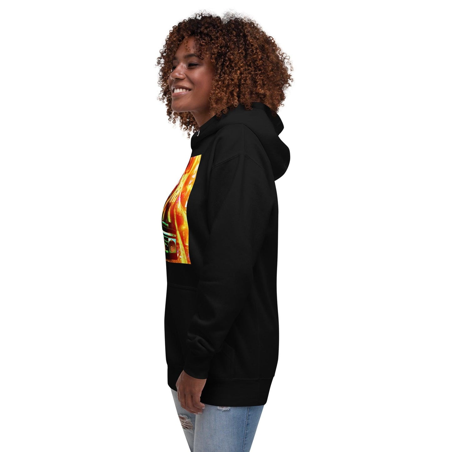 Prison BoomBox Light Burst Unisex Hoodie - Lizard Vigilante