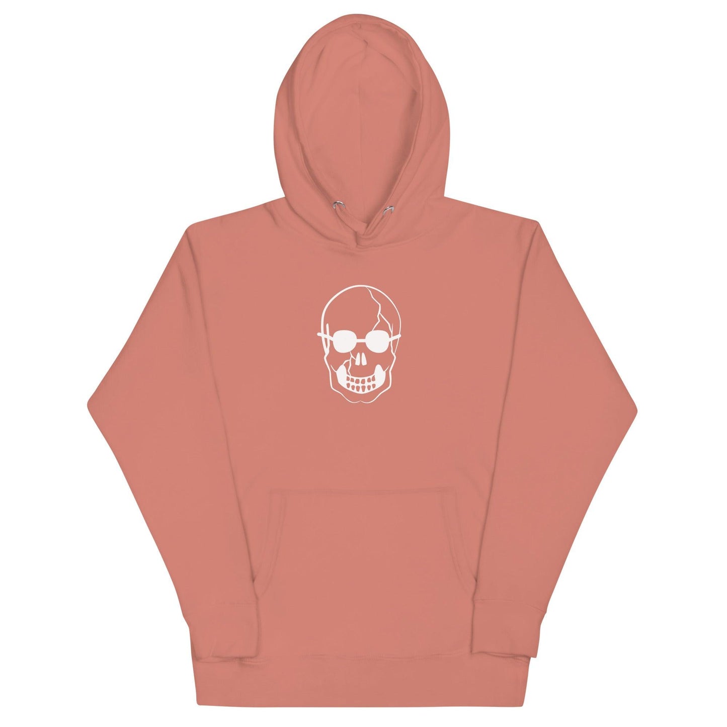 White Skull With Shades Unisex Hoodie - Lizard Vigilante