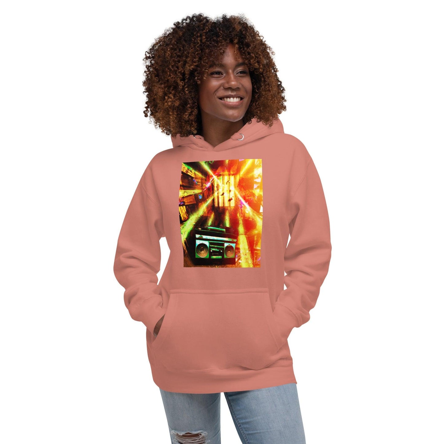 Prison BoomBox Light Burst Unisex Hoodie - Lizard Vigilante