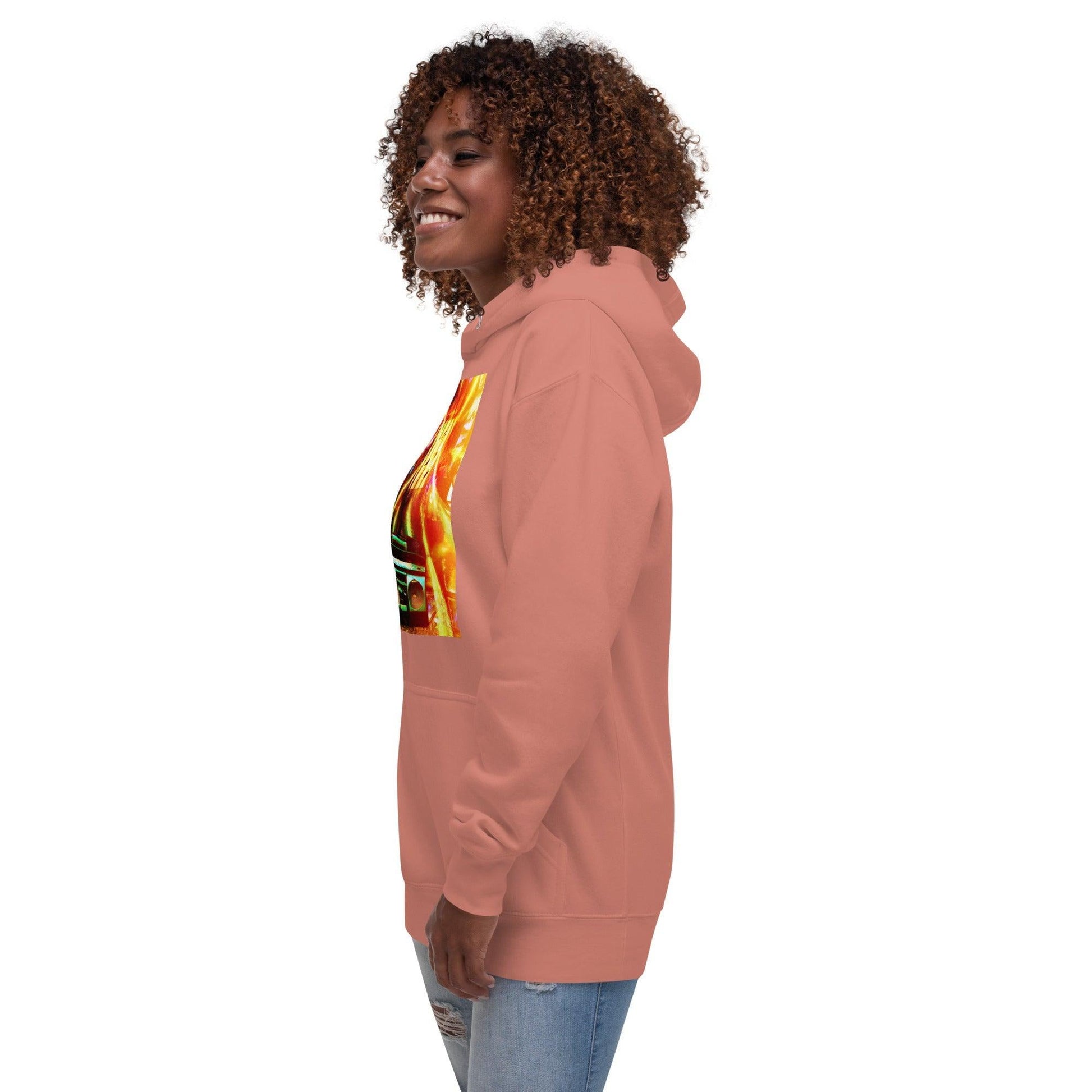 Prison BoomBox Light Burst Unisex Hoodie - Lizard Vigilante