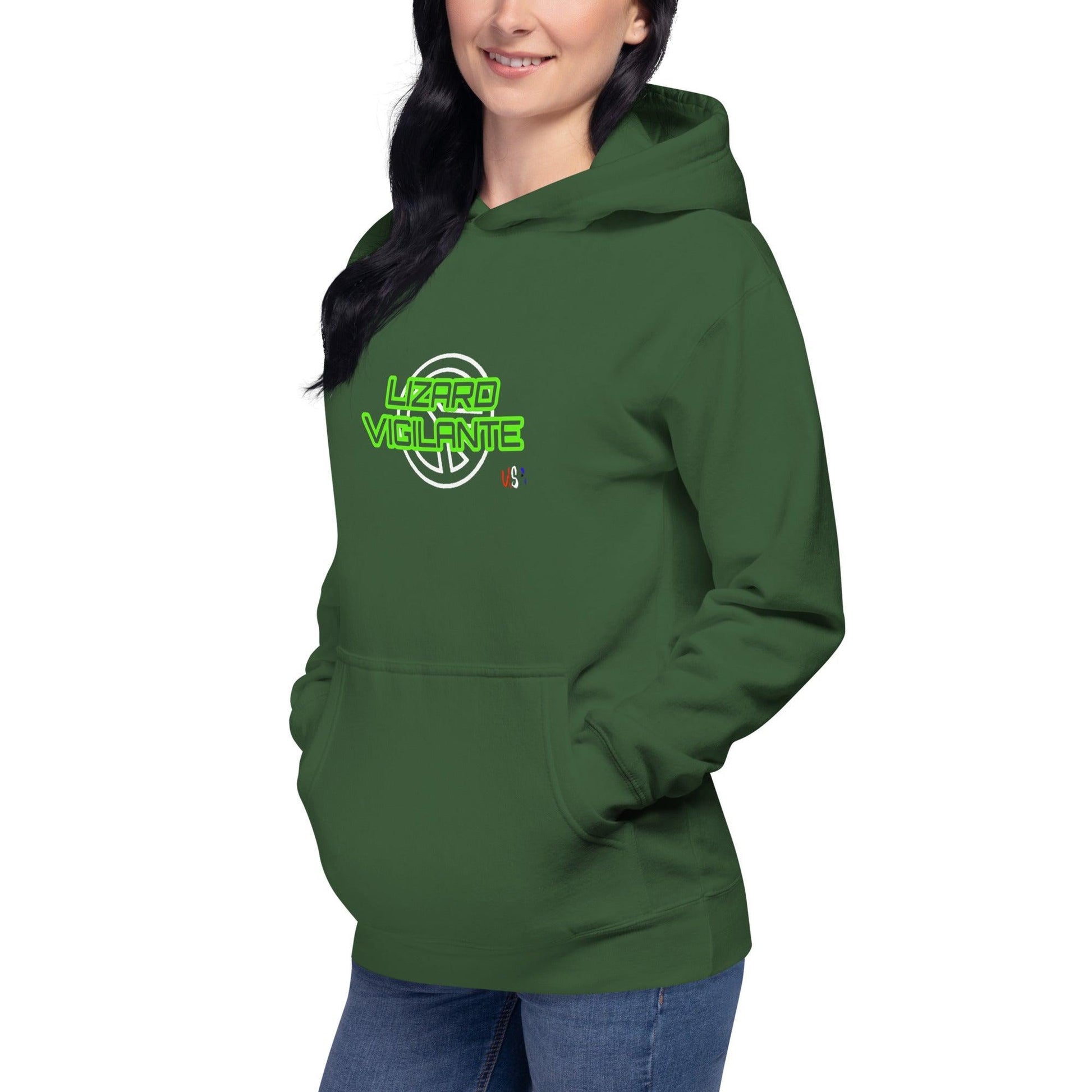 Lizard Vigilante USA Unisex Hoodie - Lizard Vigilante