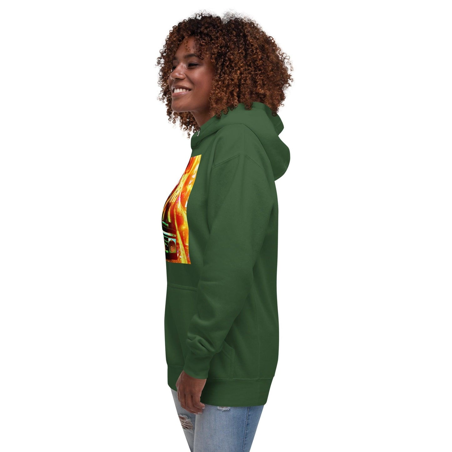 Prison BoomBox Light Burst Unisex Hoodie - Lizard Vigilante