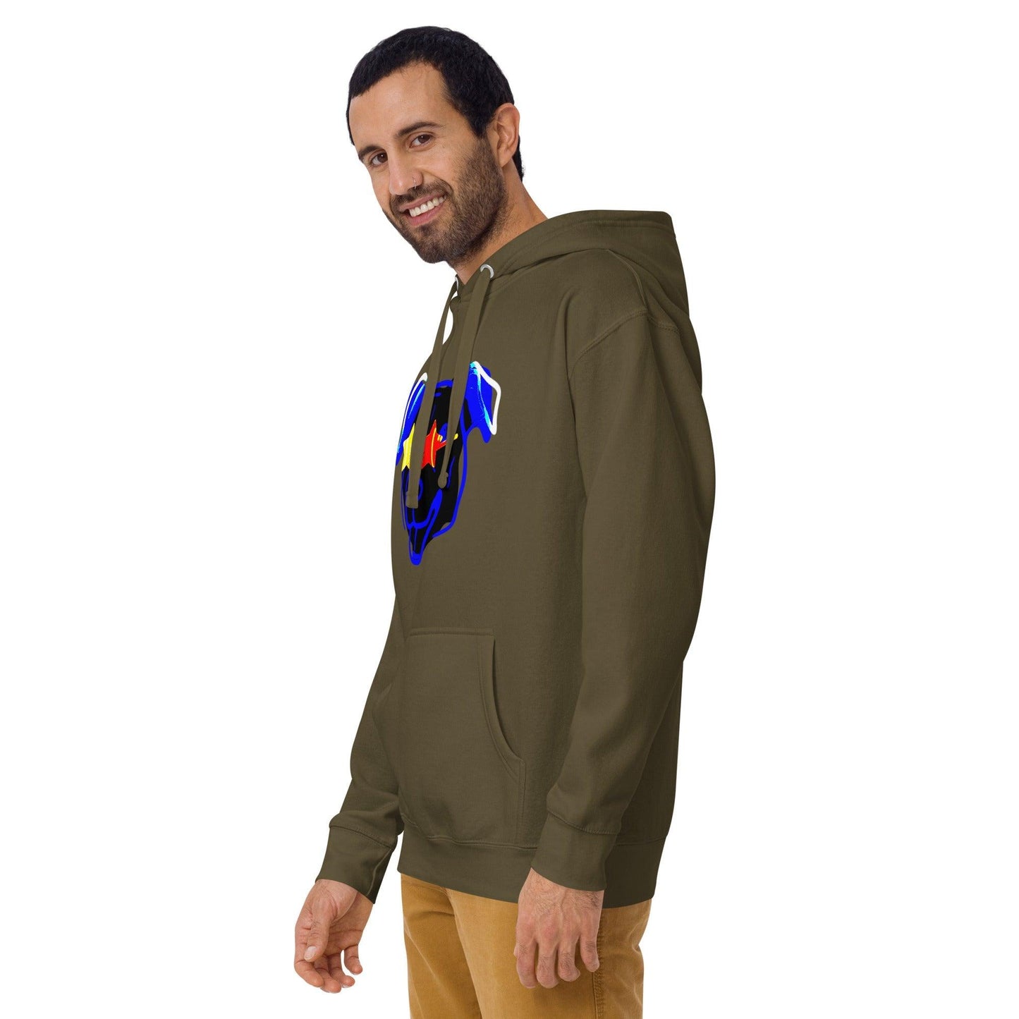 Blue Star Dawg Unisex Hoodie - Lizard Vigilante