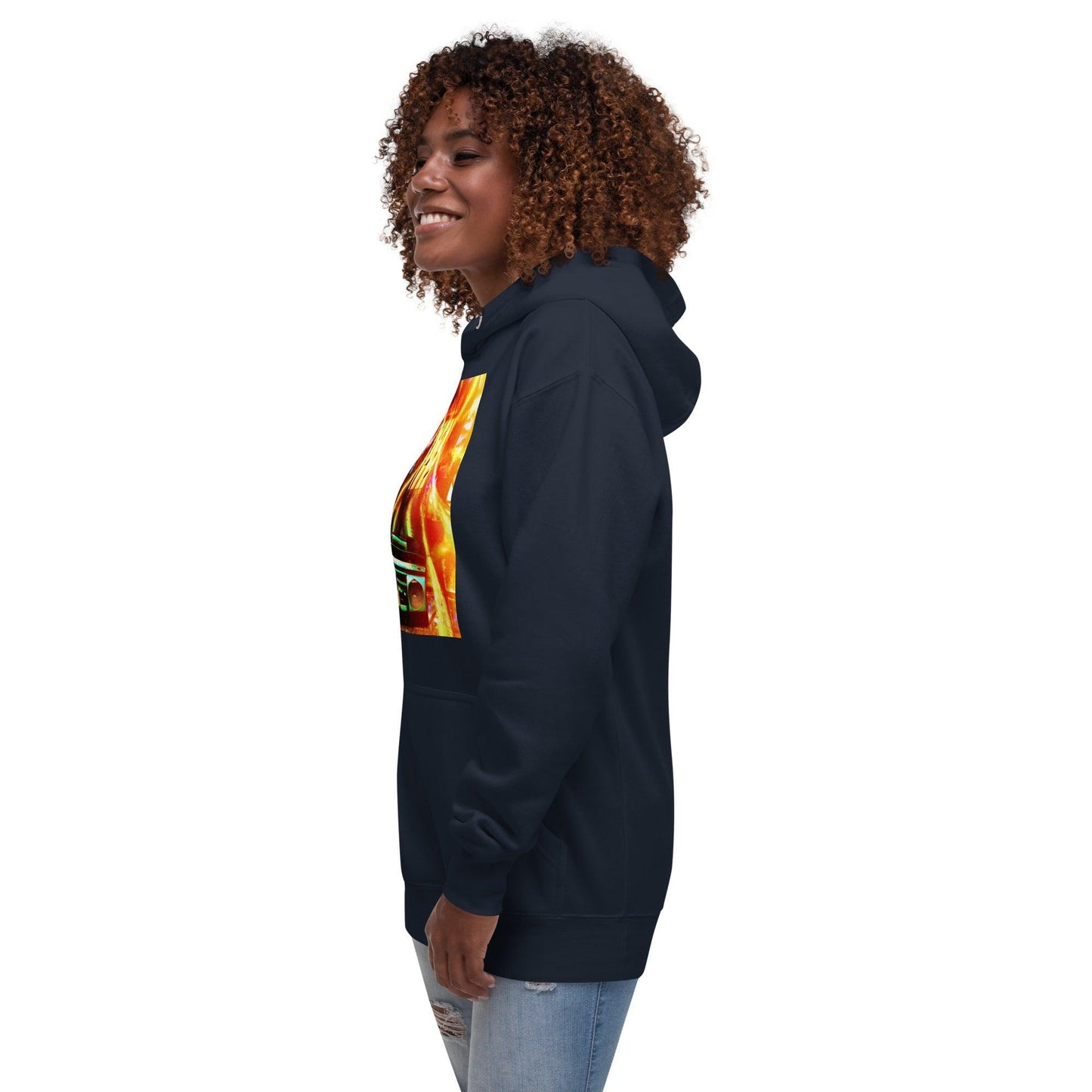 Prison BoomBox Light Burst Unisex Hoodie - Lizard Vigilante