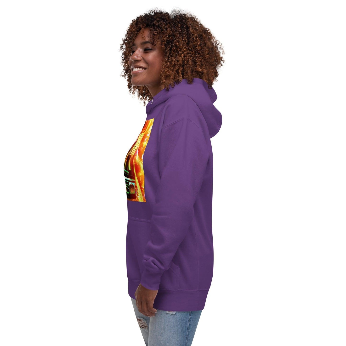 Prison BoomBox Light Burst Unisex Hoodie - Lizard Vigilante