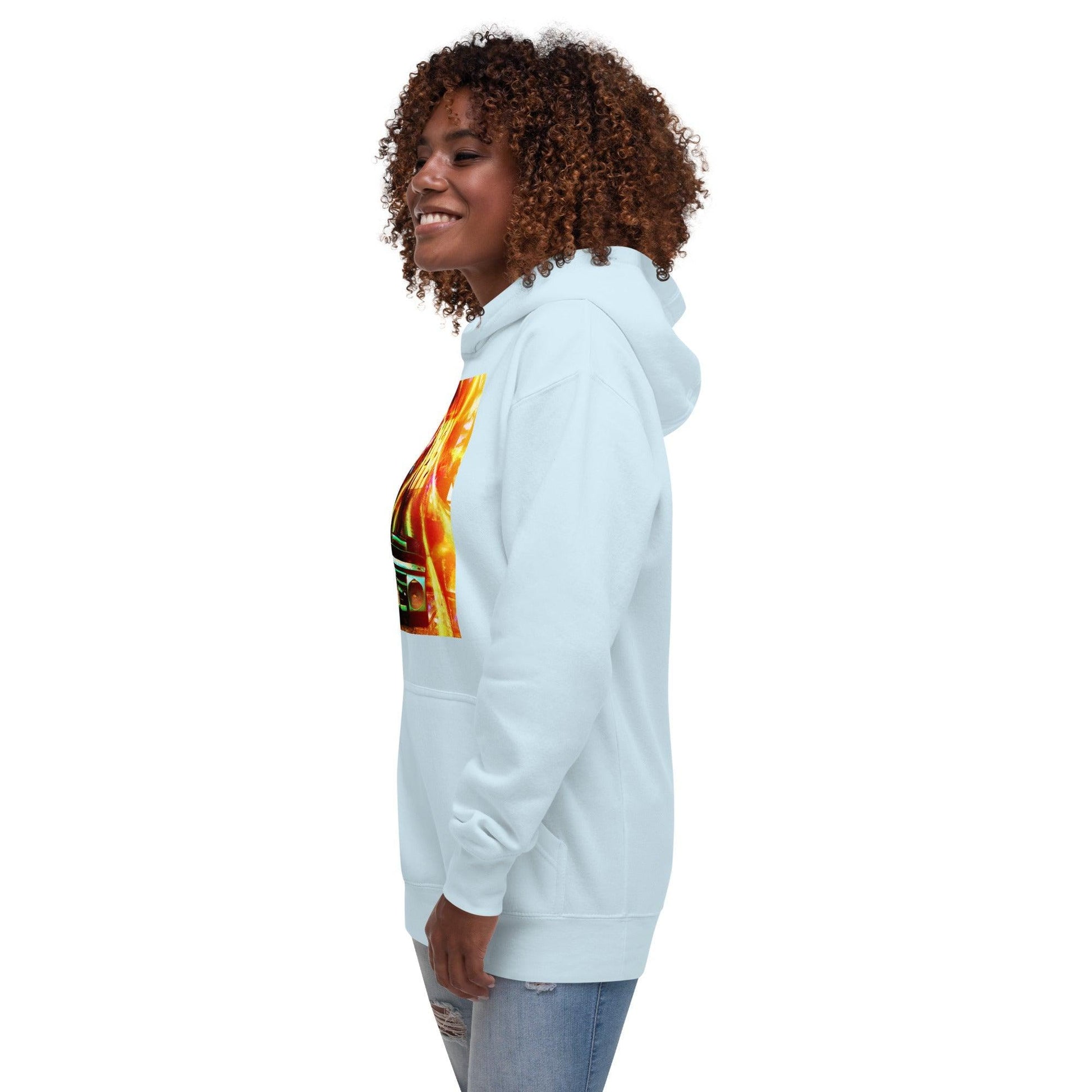 Prison BoomBox Light Burst Unisex Hoodie - Lizard Vigilante